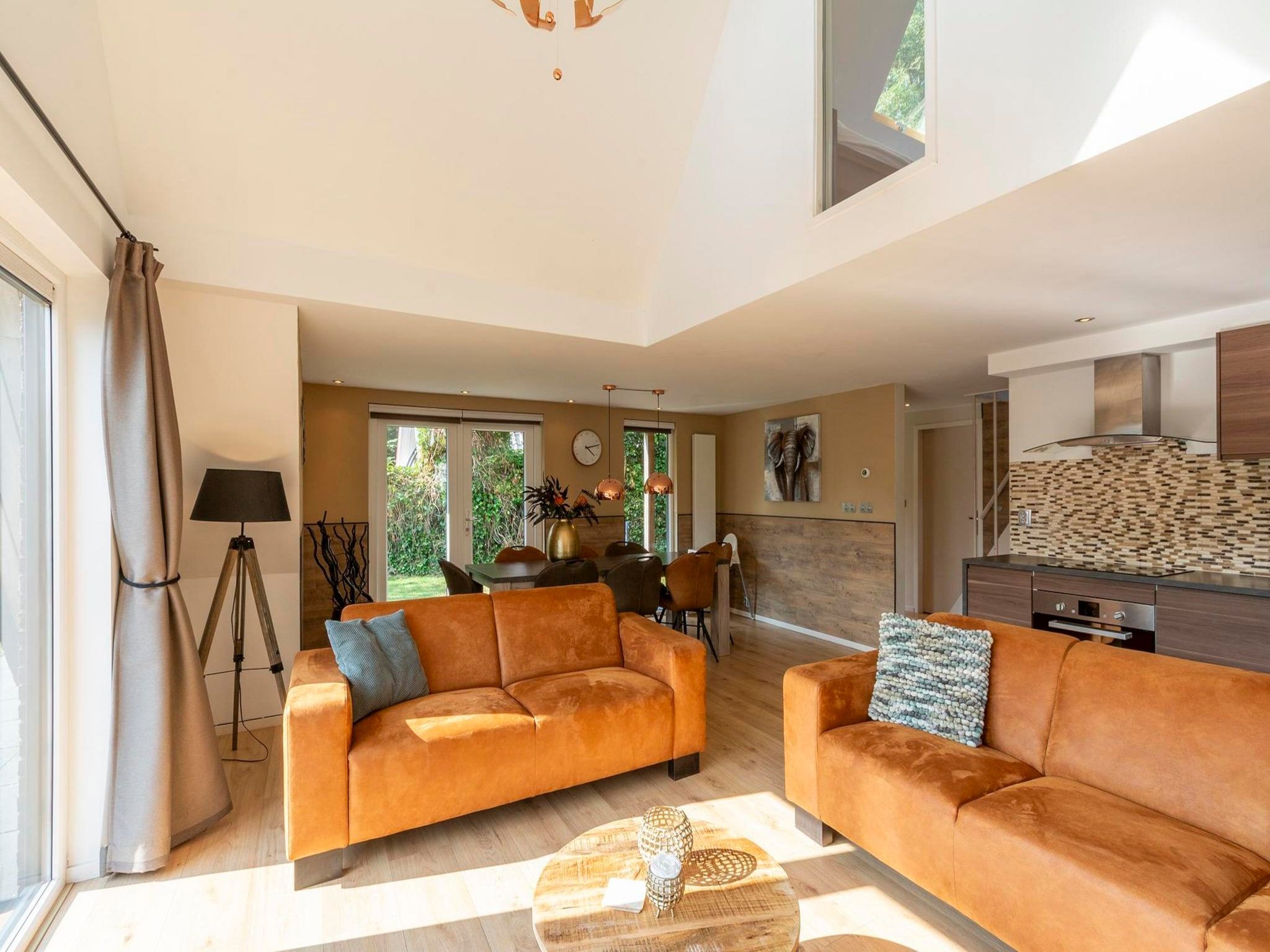 De woonkamer van Sandepark 118 in Groote Keeten