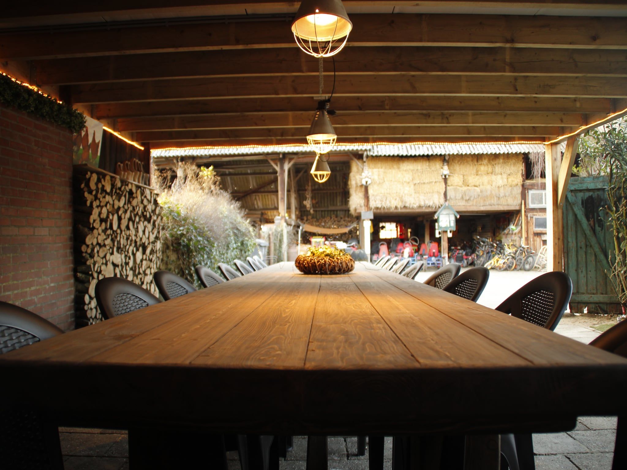 Het terras van Wijsthoeve in Uden