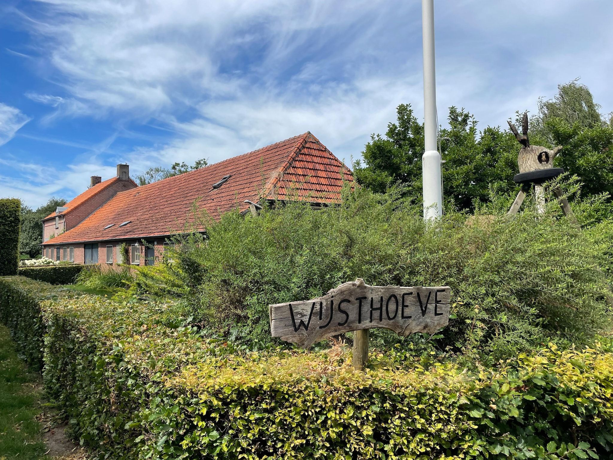 De buitenkant van Wijsthoeve in Uden