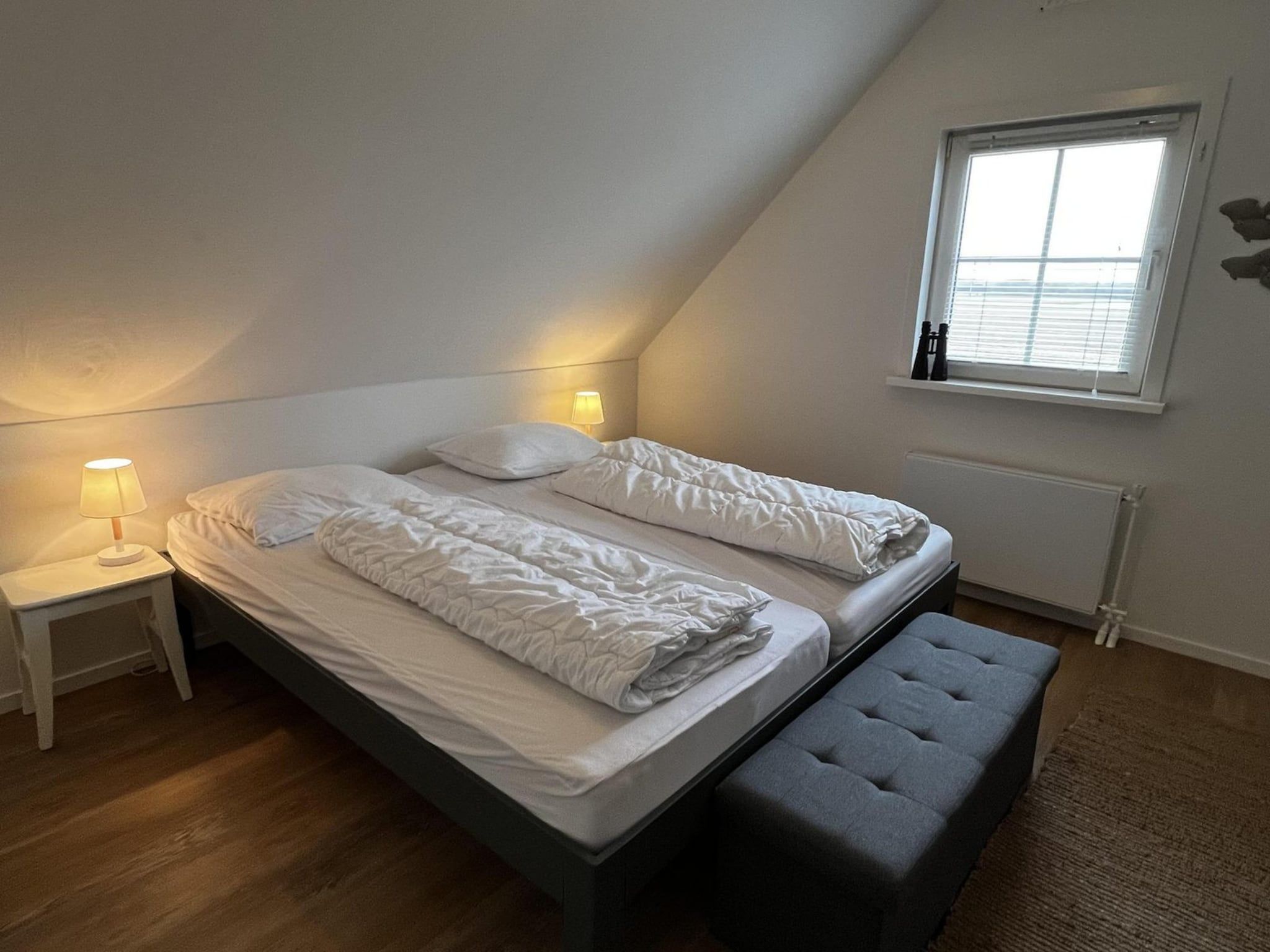 Een slaapkamer van Anzelhoef 26 in Sint Maartenszee