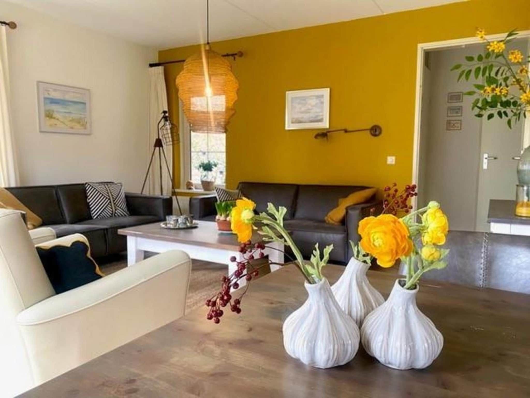 De woonkamer van Anzelhoef 35 in Sint Maartenszee
