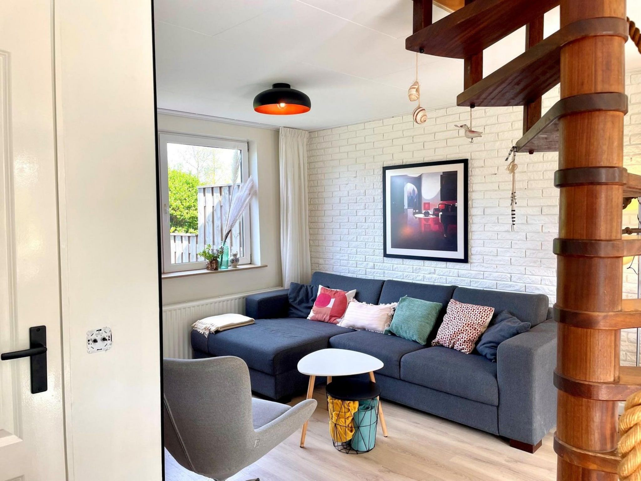 De woonkamer van Belkmerduinen 05 in Sint Maartenszee