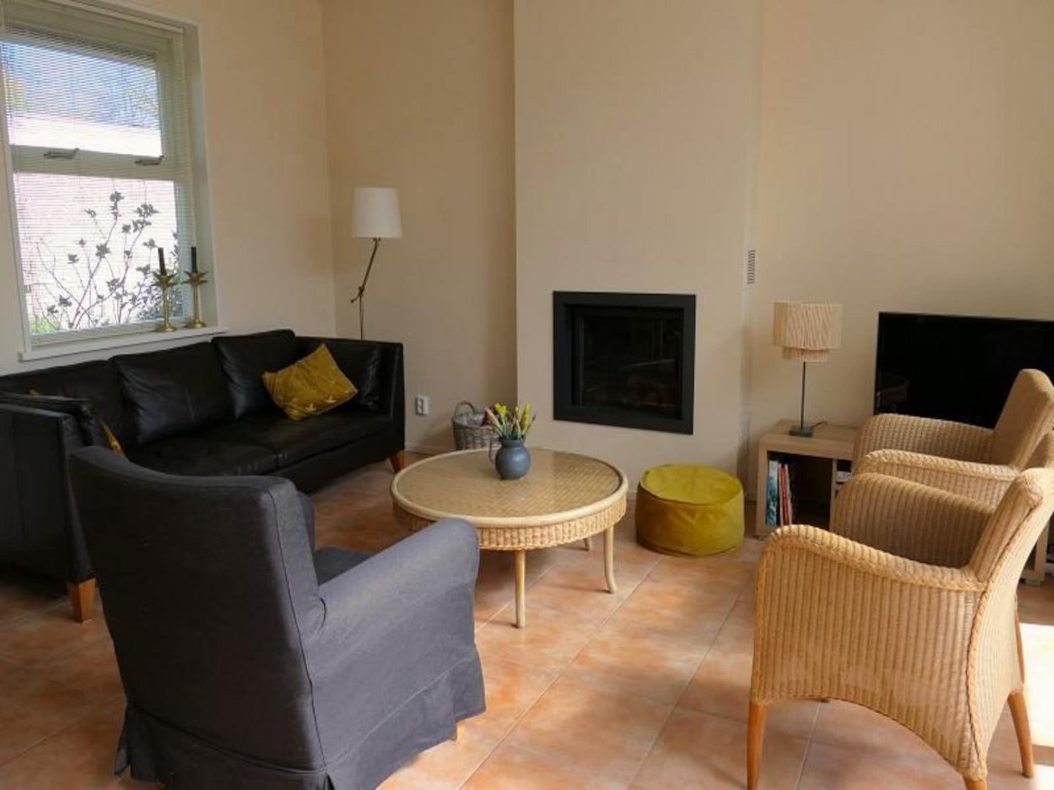 De woonkamer van Campanula 11 in Sint Maartenszee