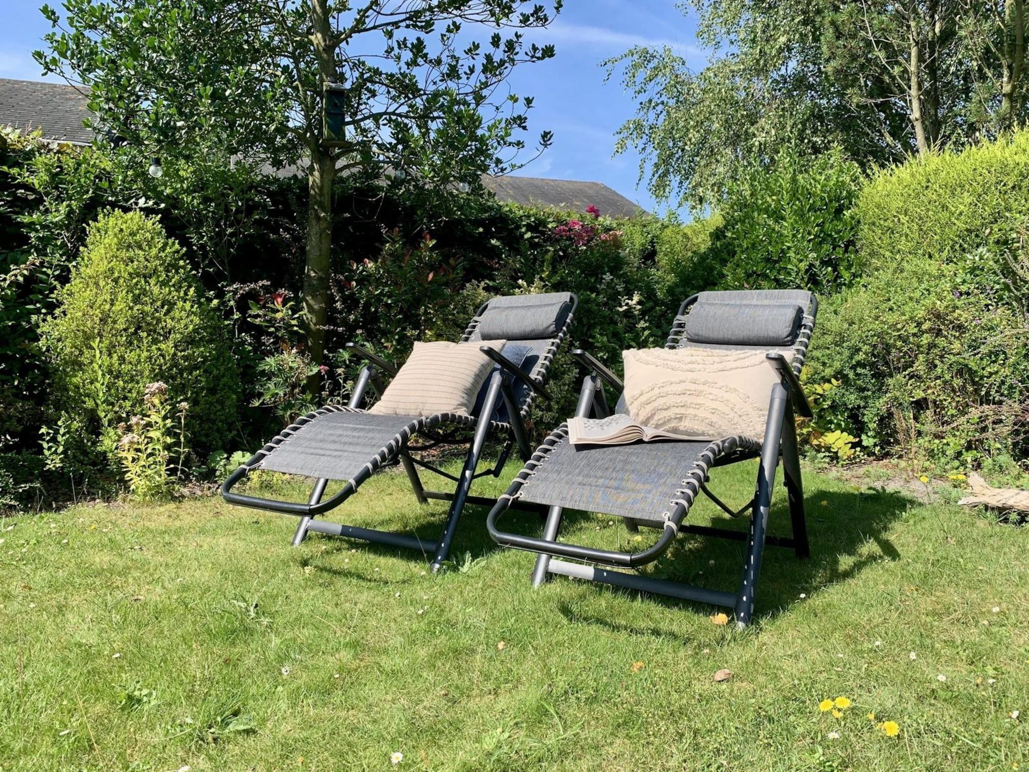 De tuin van Boerenslag 23 in Sint Maartenszee