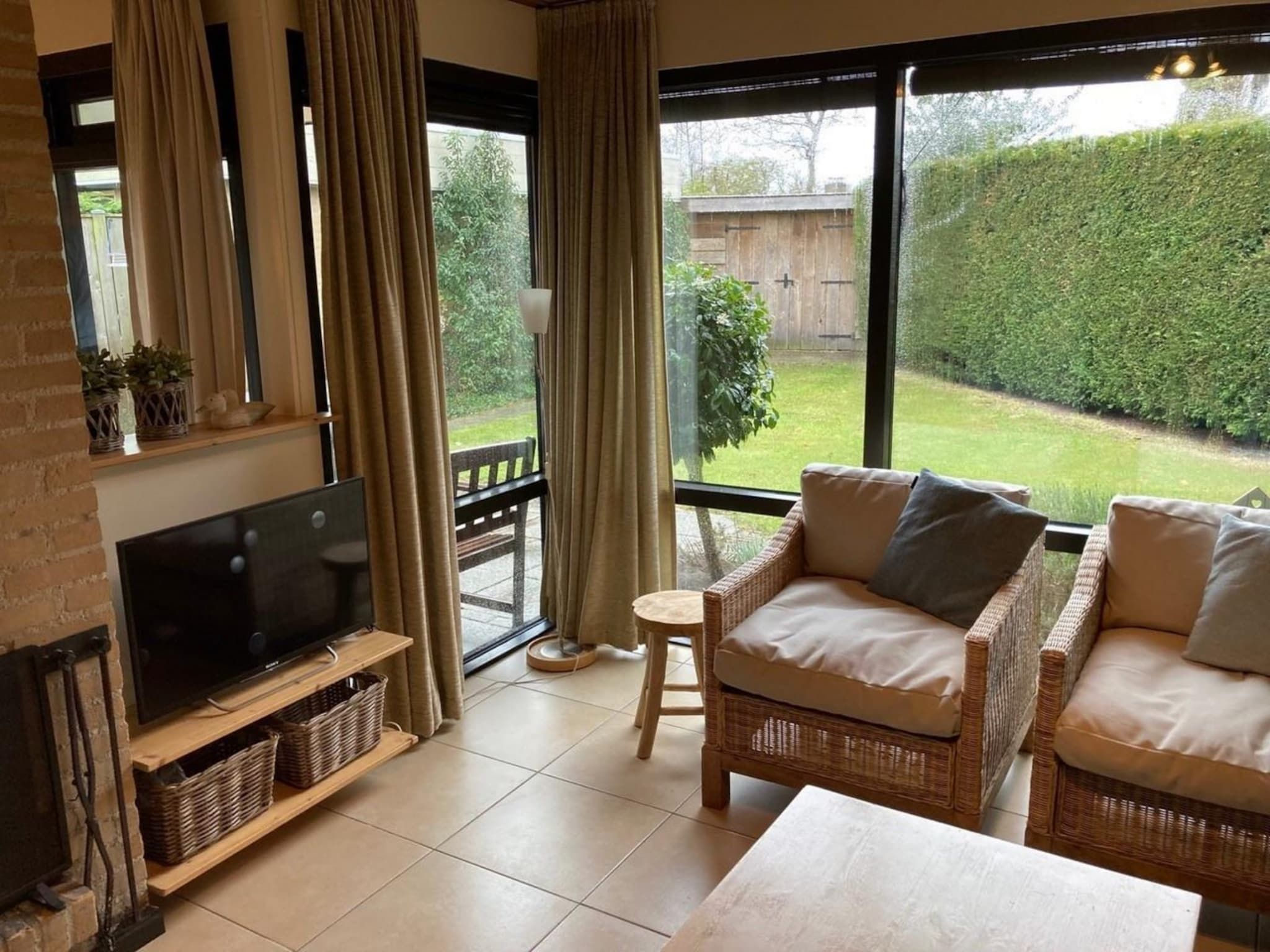 De woonkamer van De Schelp 07 in Sint Maartenszee