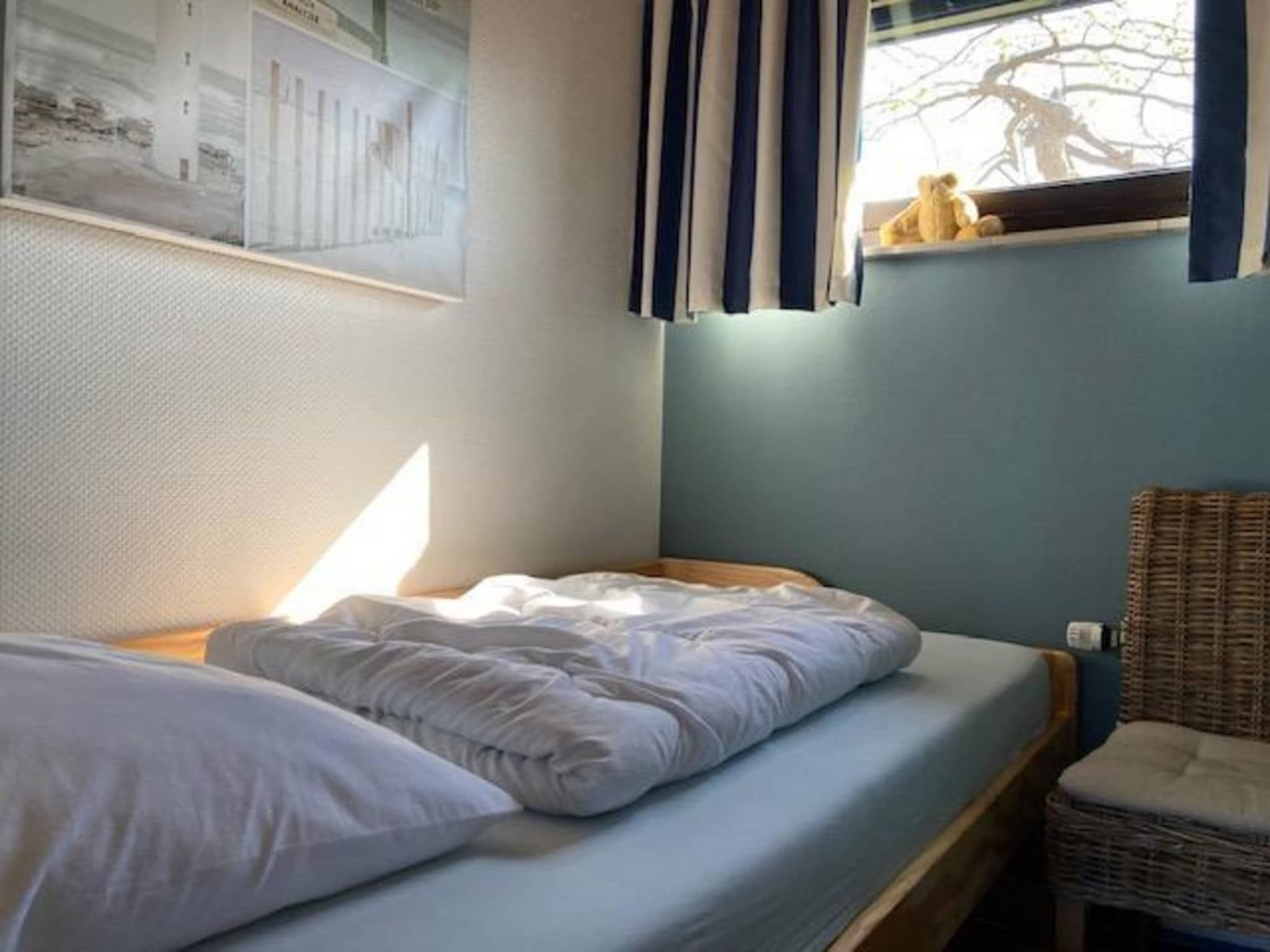Een slaapkamer van De Schelp 07 in Sint Maartenszee