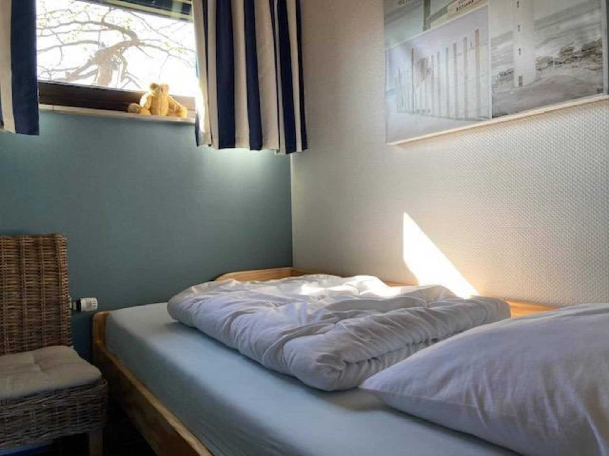 Een slaapkamer van De Schelp 07 in Sint Maartenszee