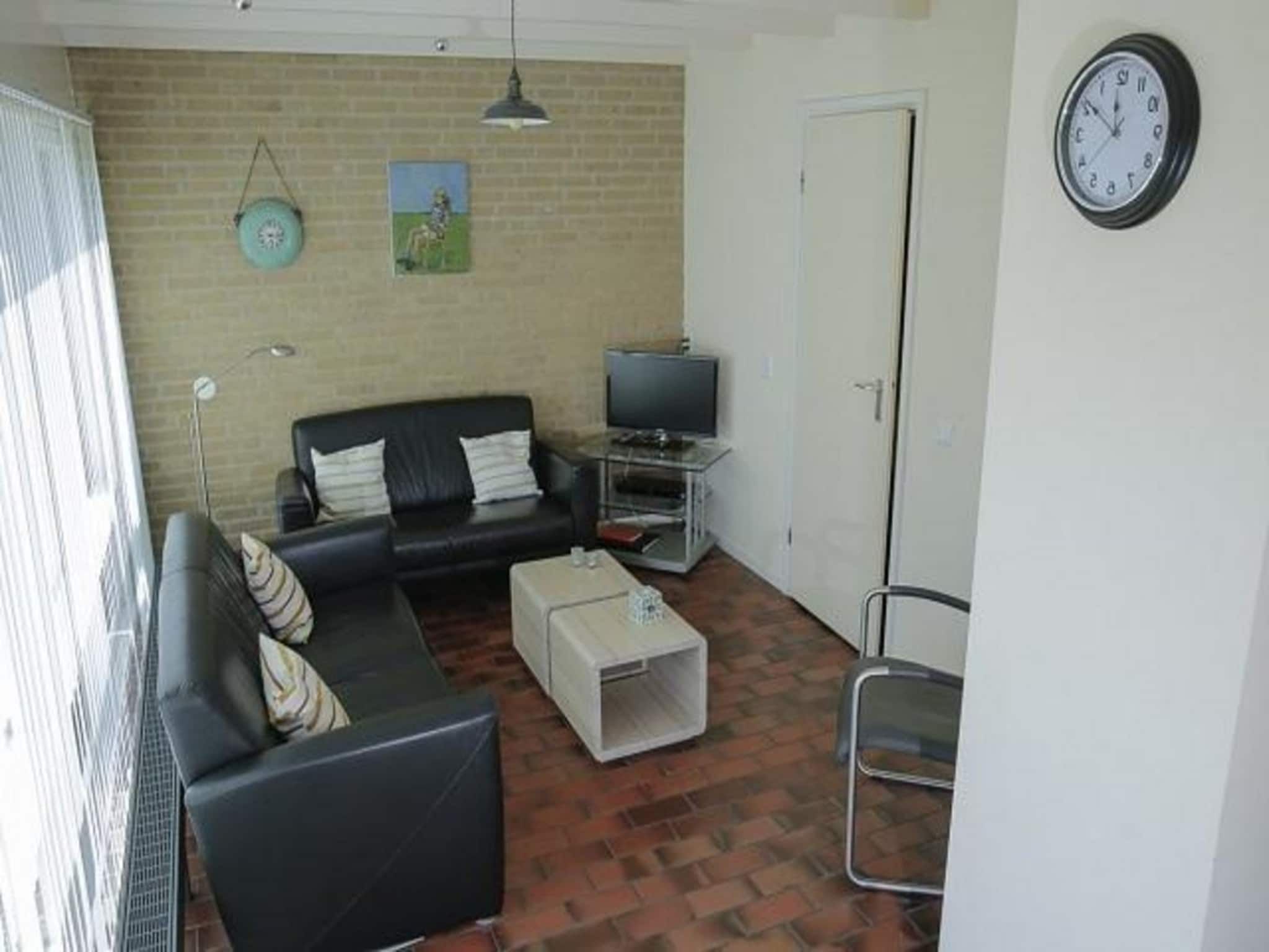 De woonkamer van De Schelp 14 in Sint Maartenszee