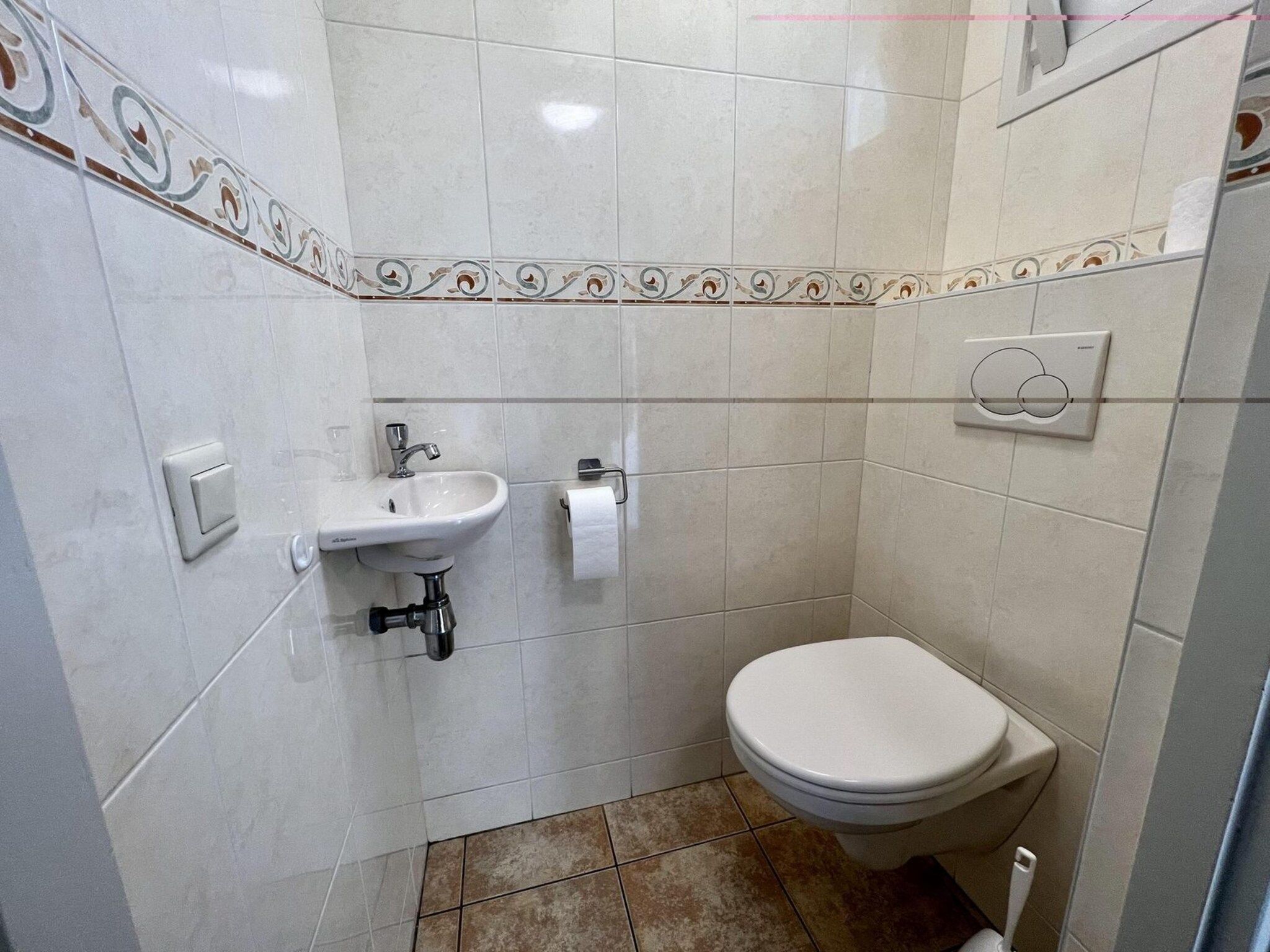 De badkamer van De Schelp 26 in Sint Maartenszee