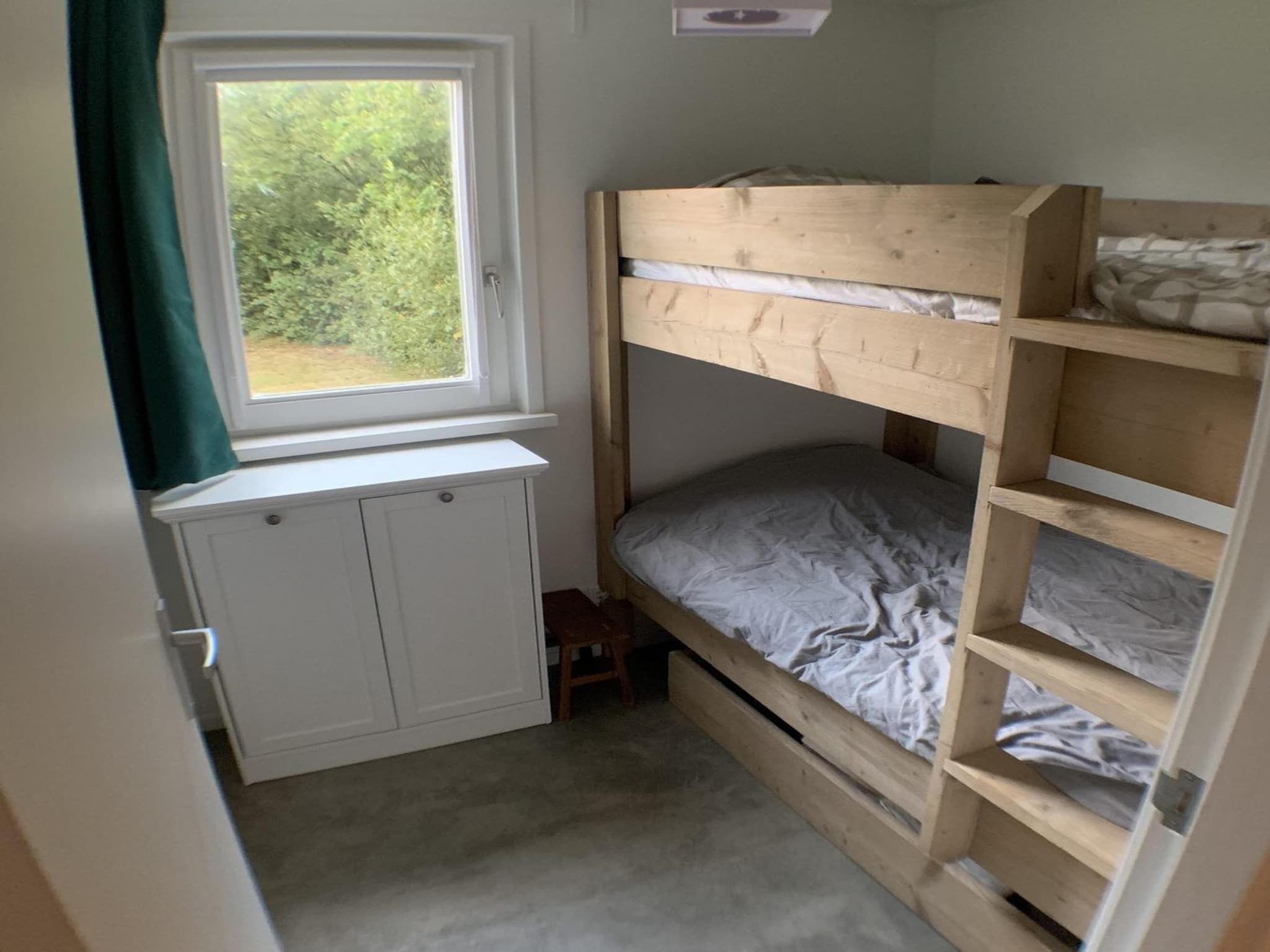 Een slaapkamer van Eb en Vloed 45 in Sint Maartenszee