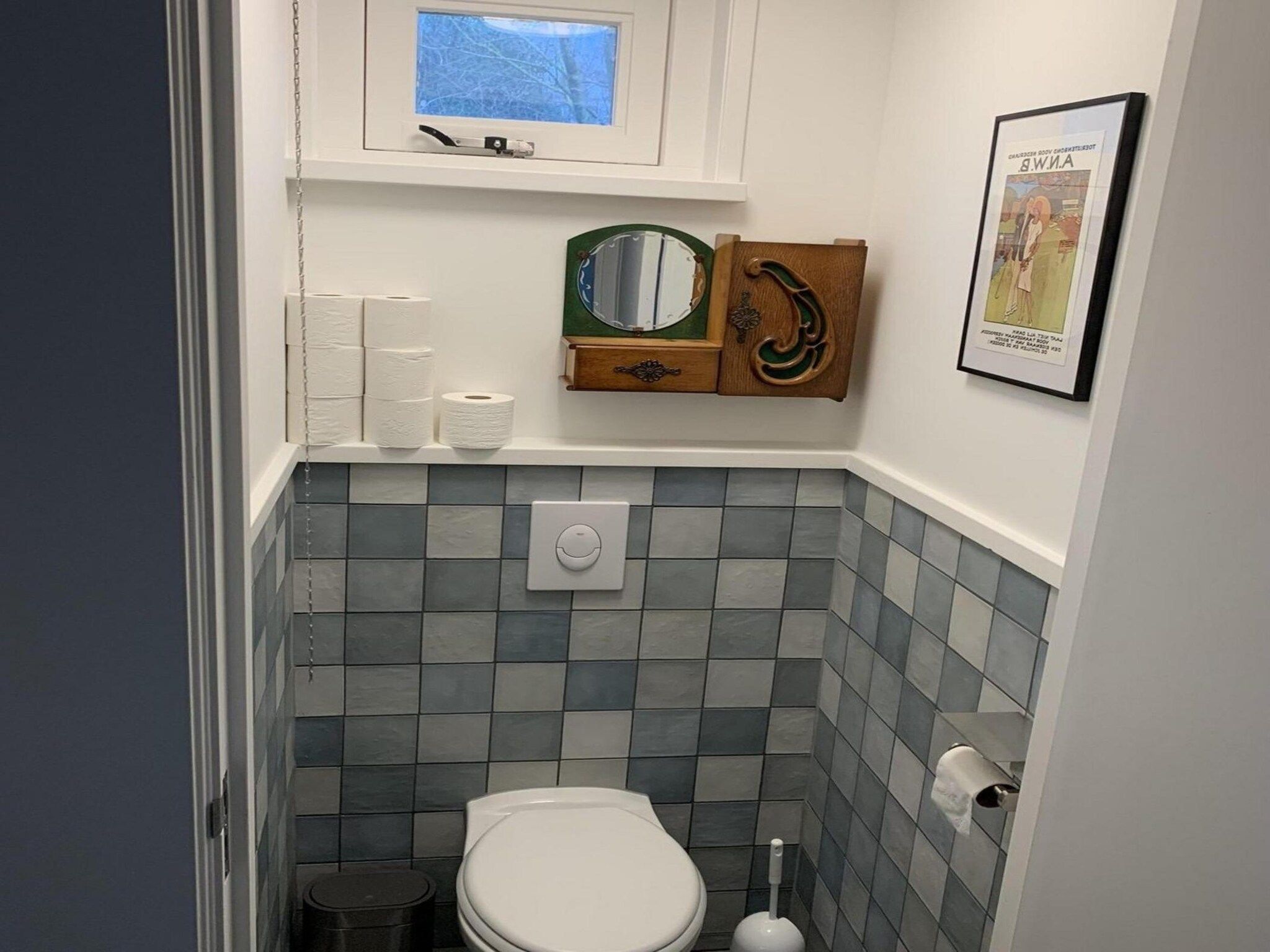 De badkamer van Eb en Vloed 45 in Sint Maartenszee