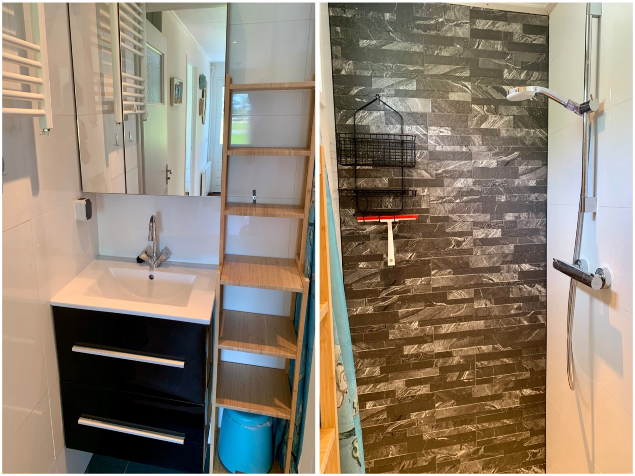 De badkamer van Eb en Vloed 65 in Sint Maartenszee