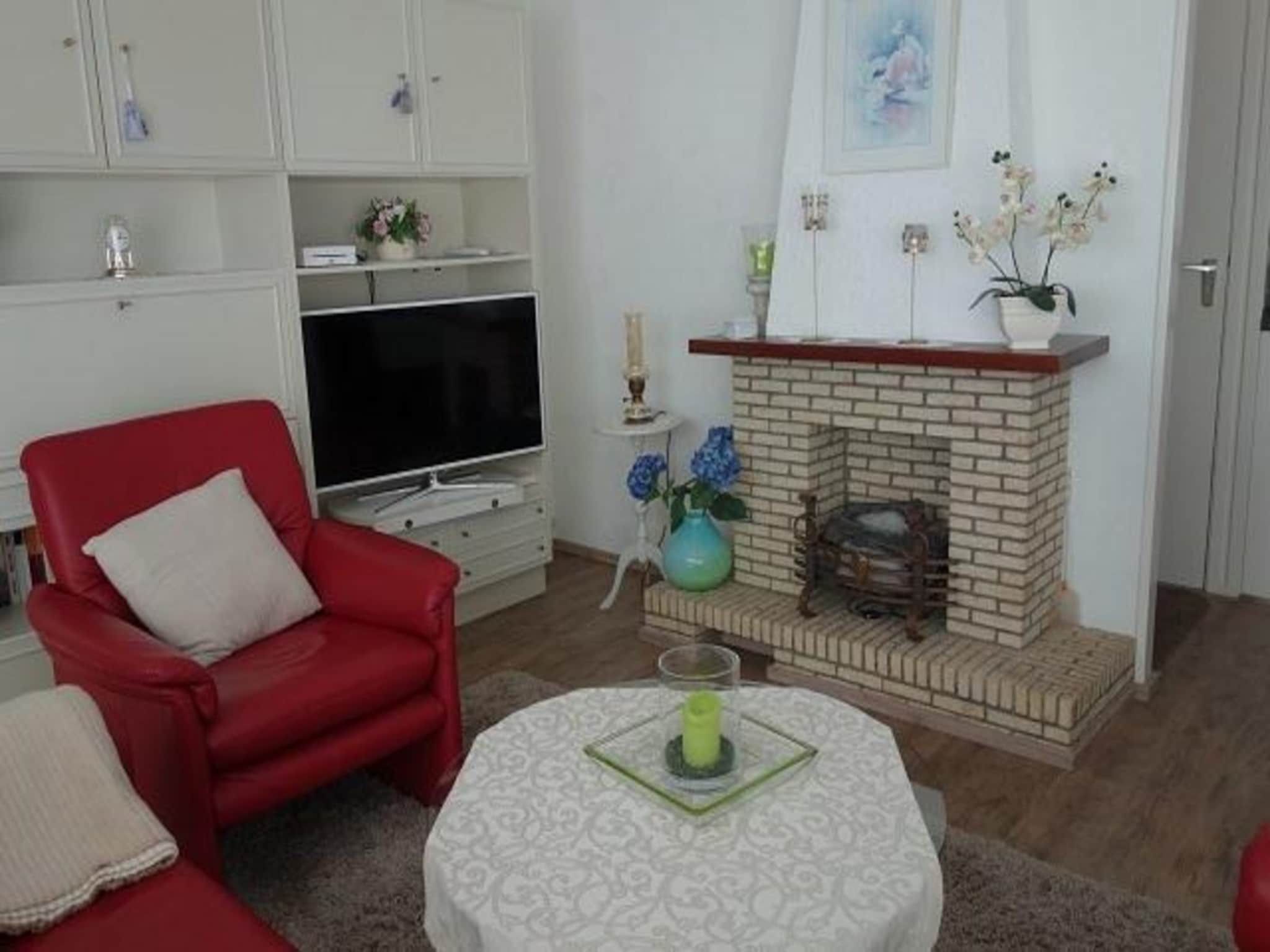De woonkamer van Eureka 032 in Sint Maartenszee