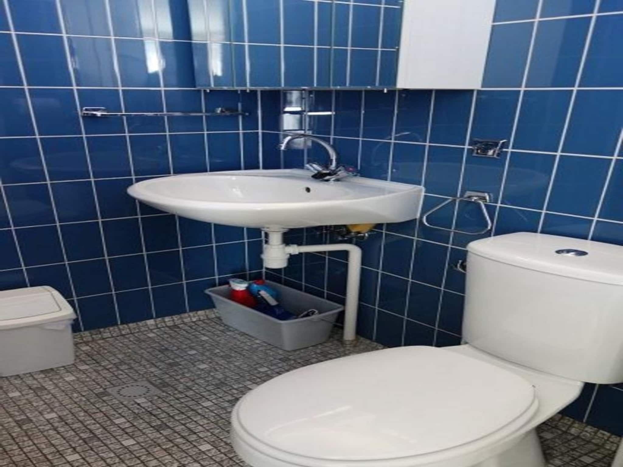 De badkamer van Eureka 032 in Sint Maartenszee