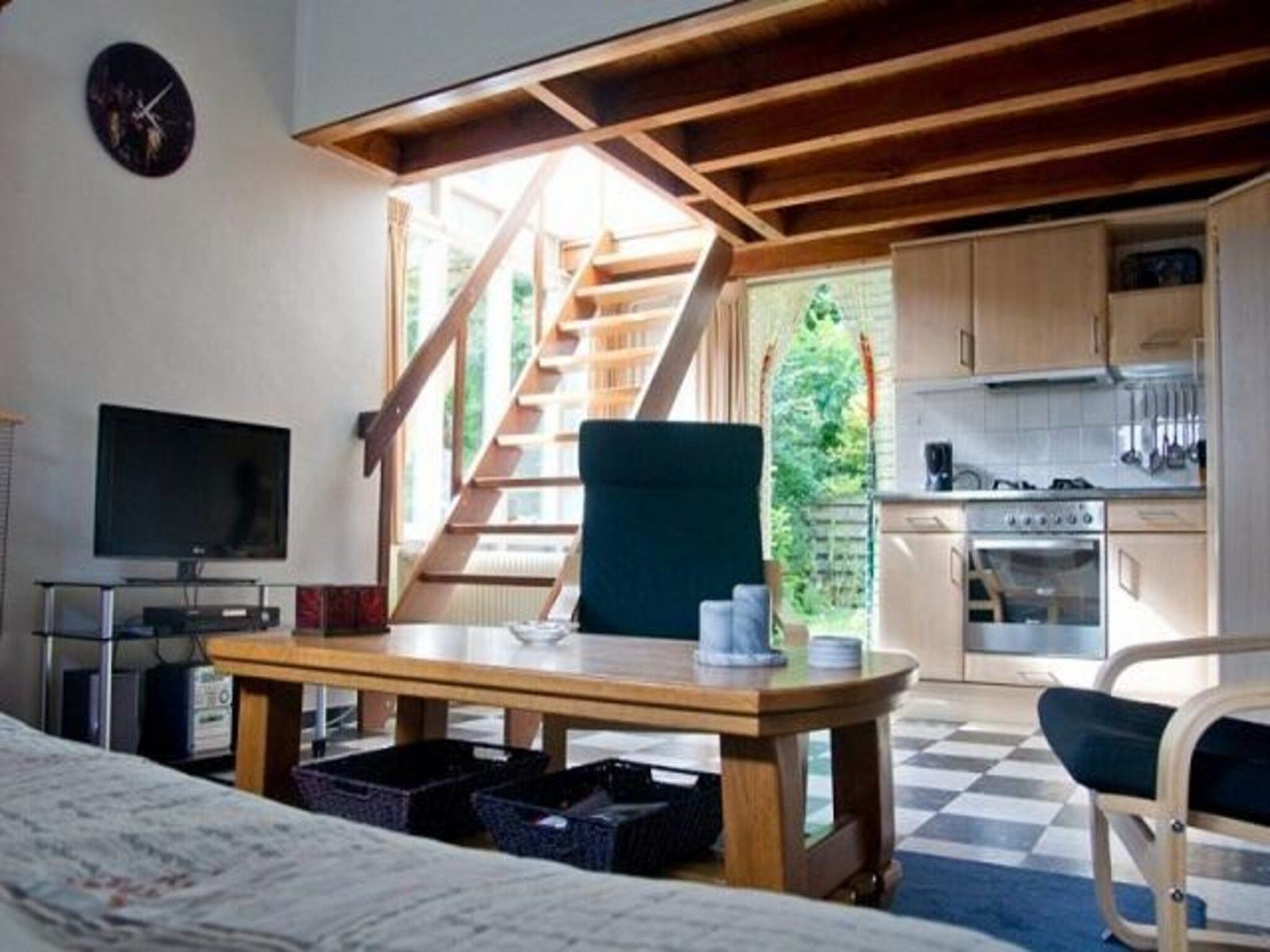 De woonkamer van Eriksstraat 8 in Petten