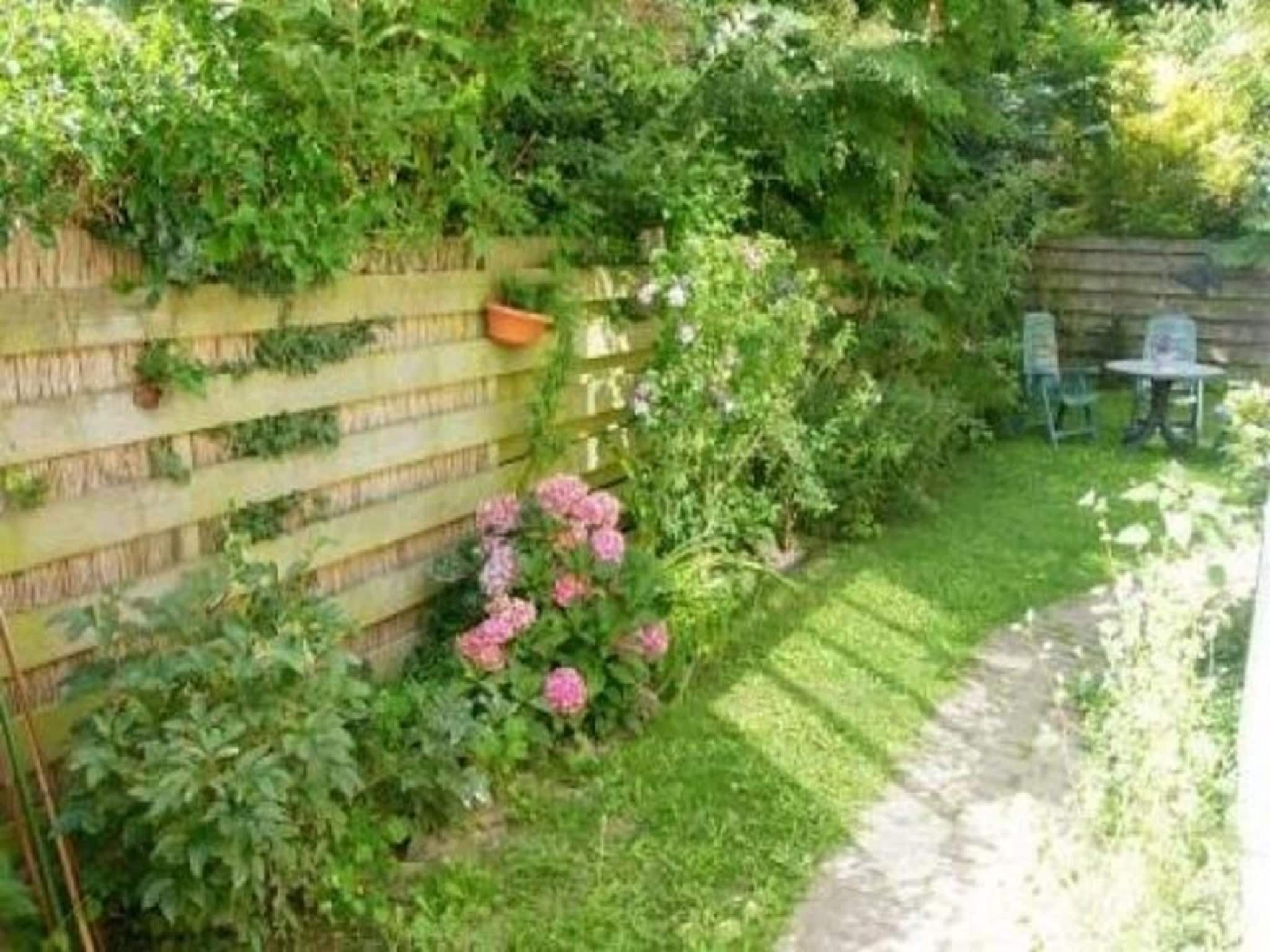 De tuin van Eriksstraat 8 in Petten