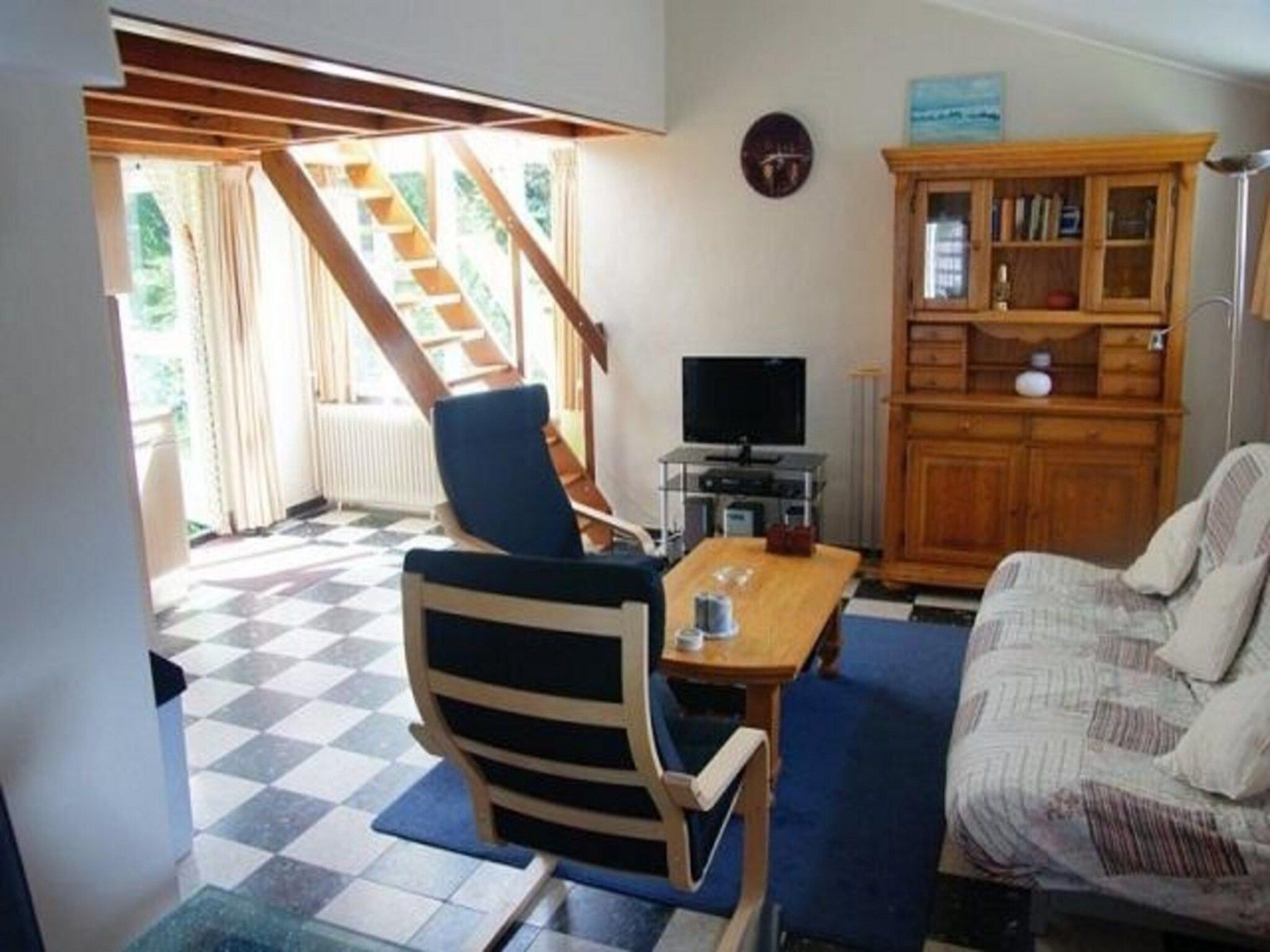 De woonkamer van Eriksstraat 8 in Petten