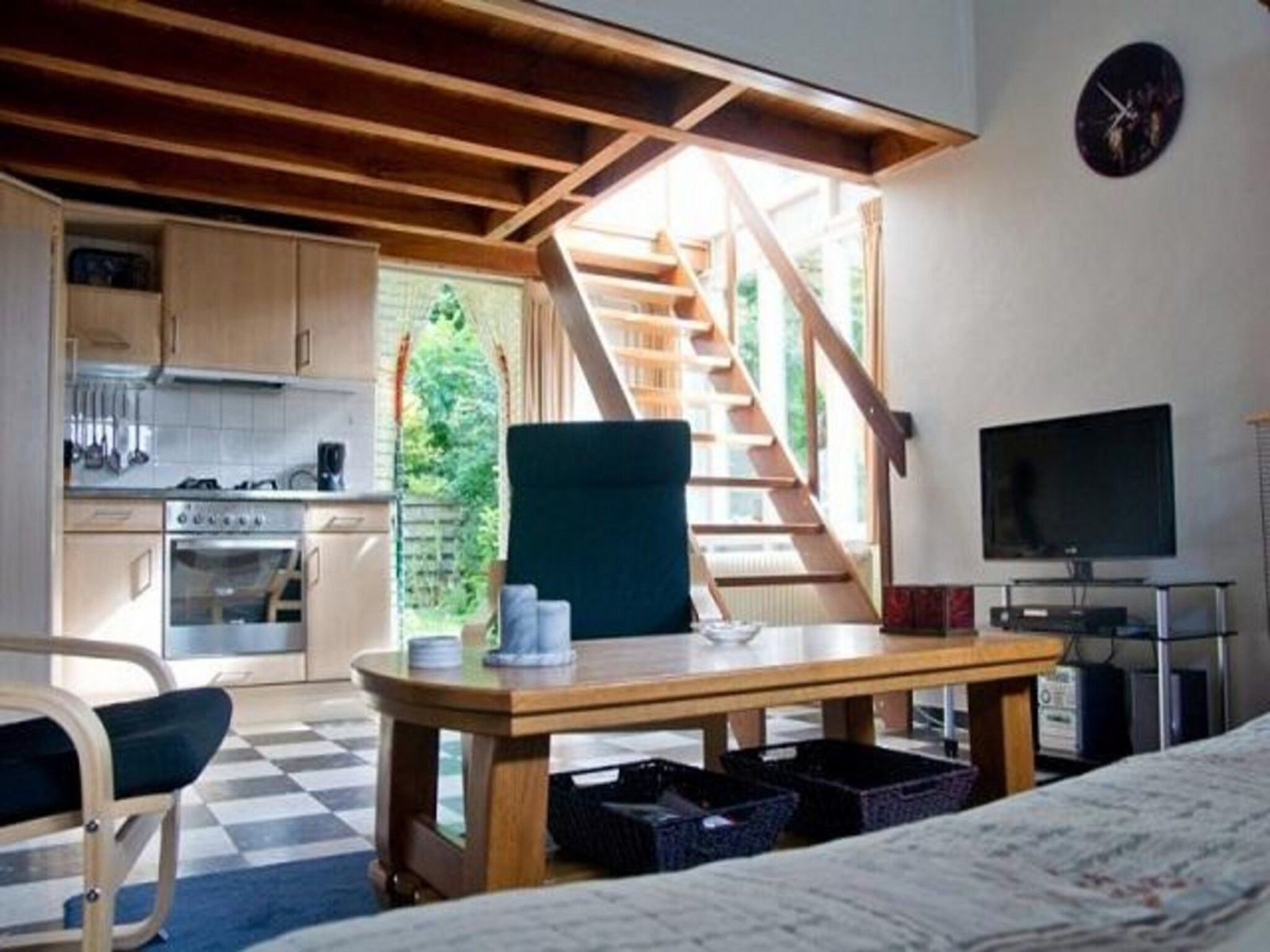 De woonkamer van Eriksstraat 8 in Petten