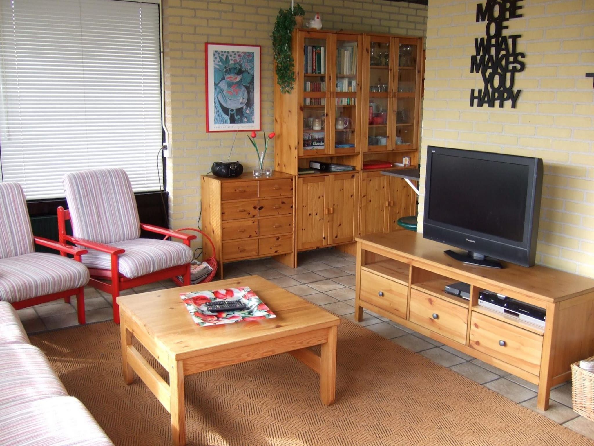 De woonkamer van Wildrijk 065 in Sint Maartenszee
