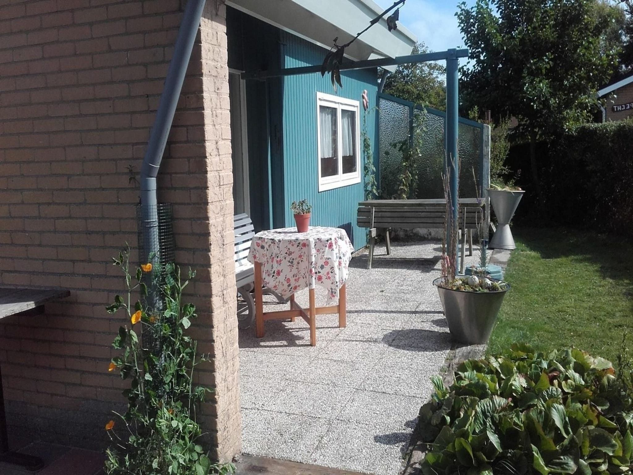 Het terras van Zeewaard 5 in Sint Maartenszee