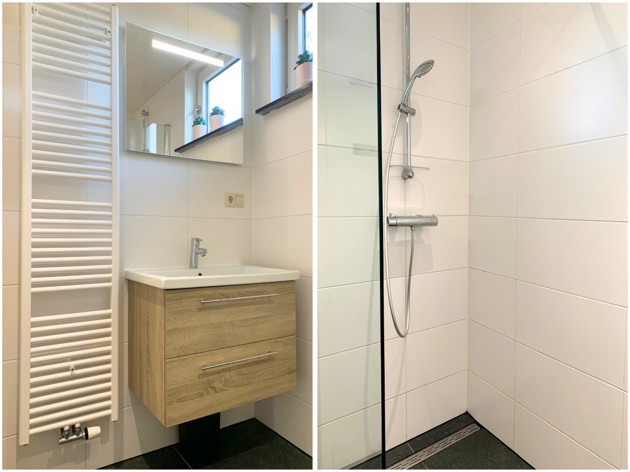 De badkamer van Zeewaard 14 in Sint Maartenszee