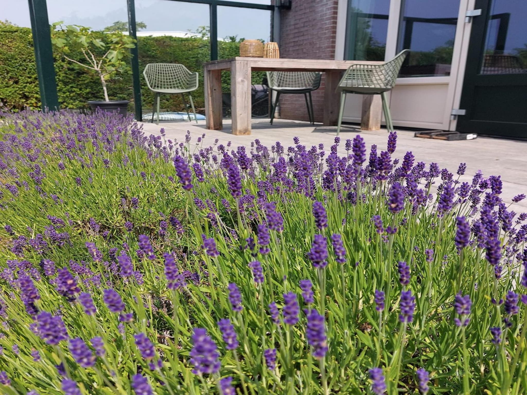Het terras van Eureka 102 in Sint Maartensvlotbrug