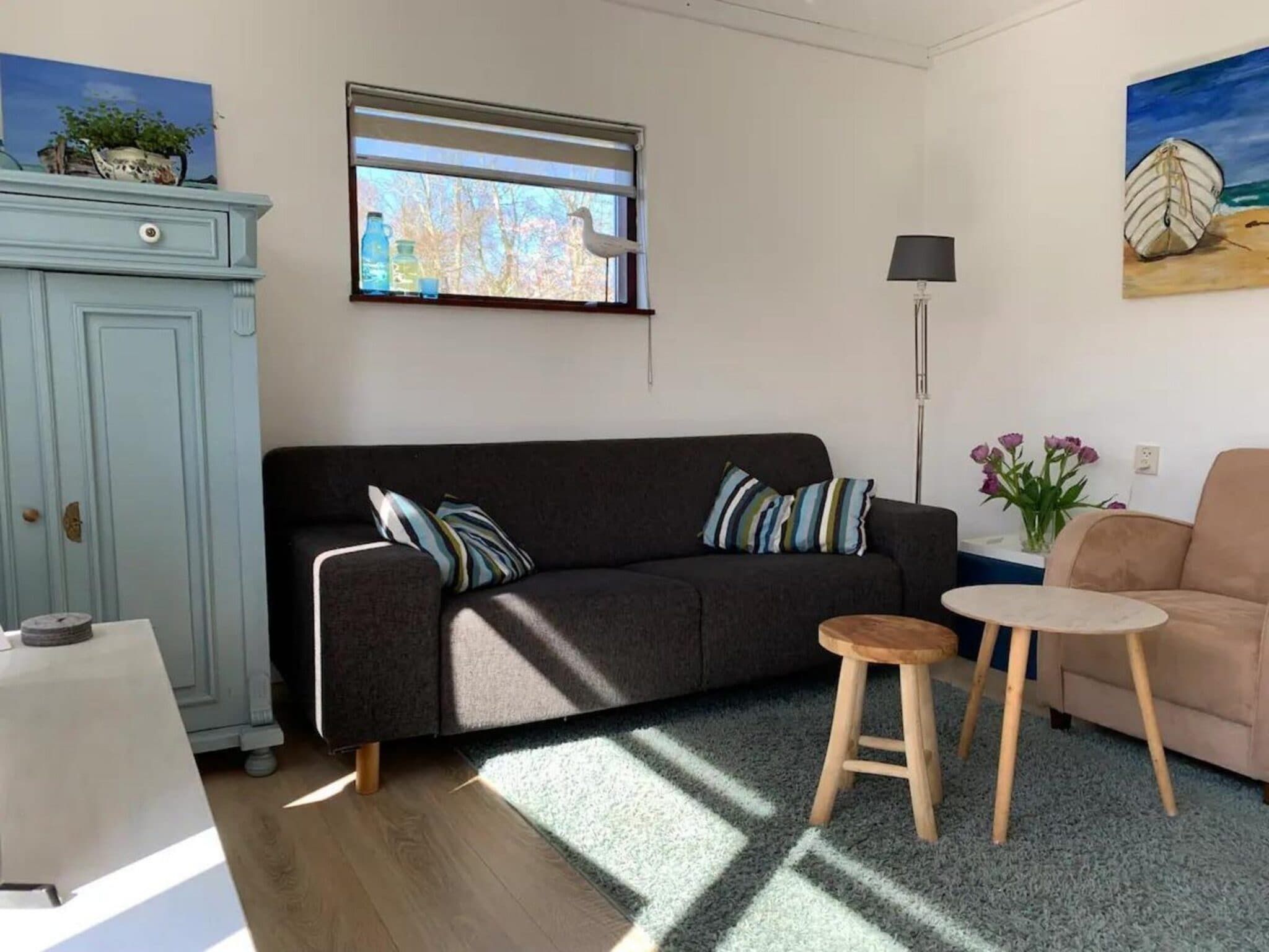 De woonkamer van Eureka 061 in Sint Maartenszee