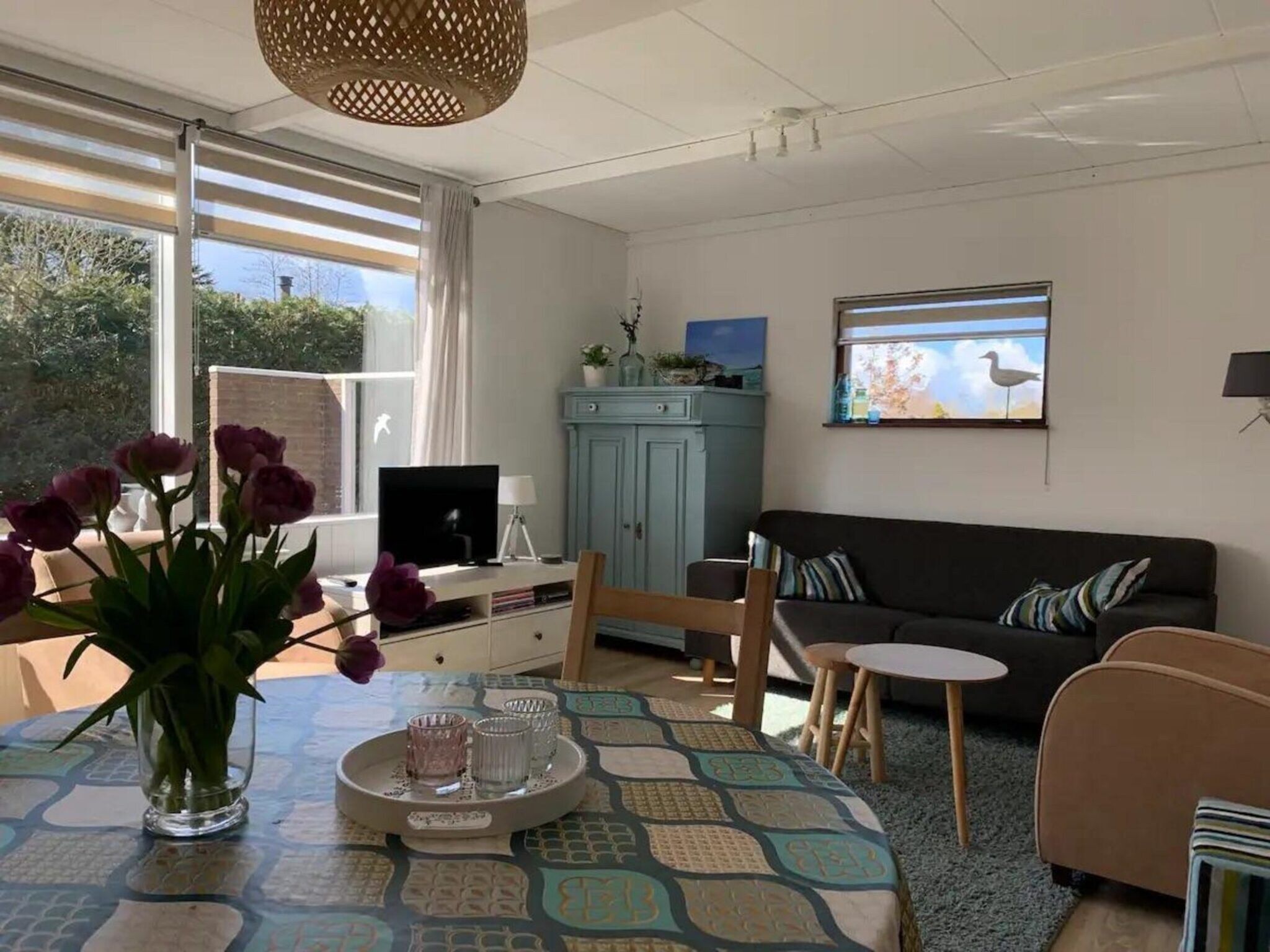 De woonkamer van Eureka 061 in Sint Maartenszee