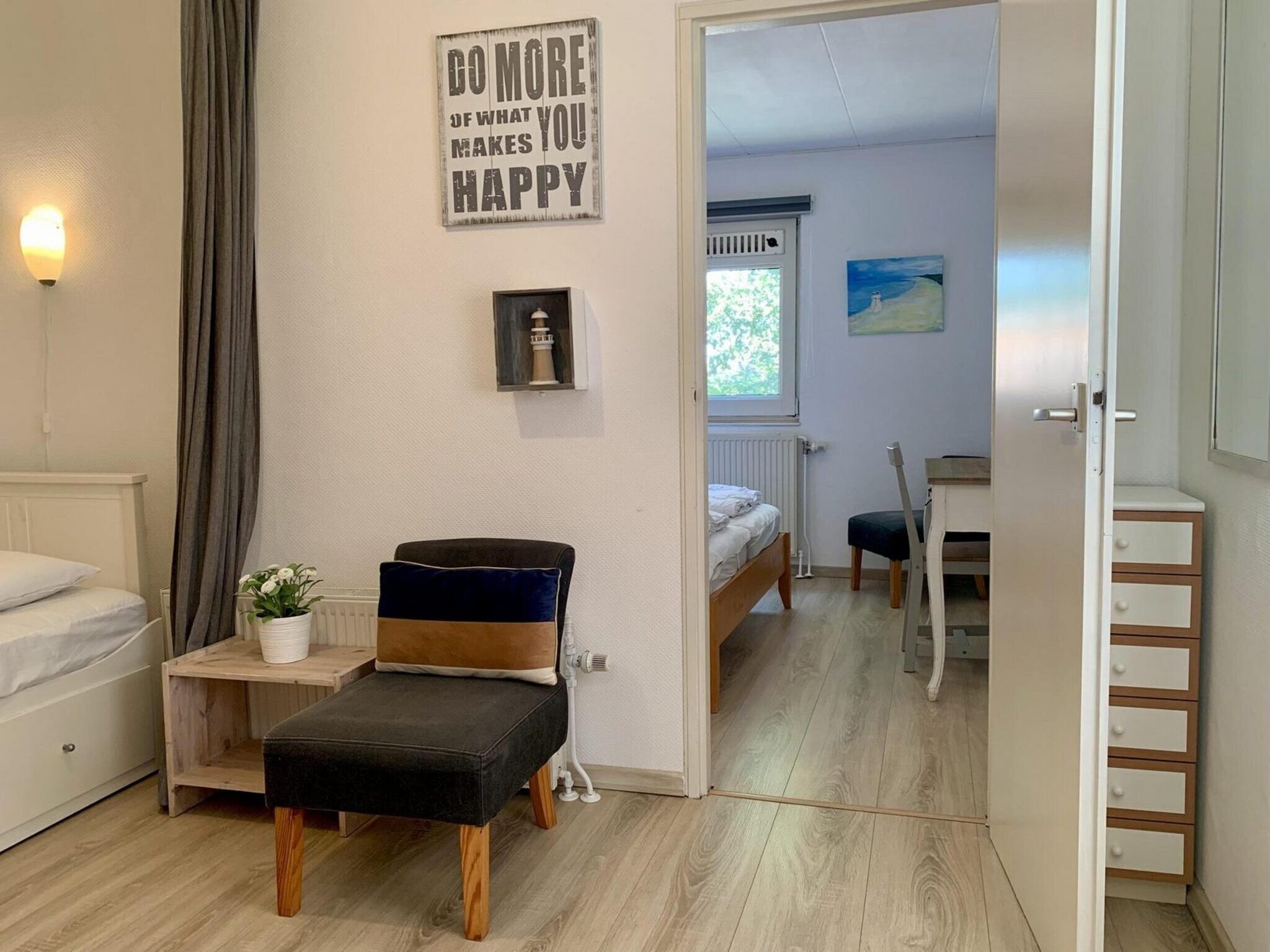 De woonkamer van Eureka 061 in Sint Maartenszee