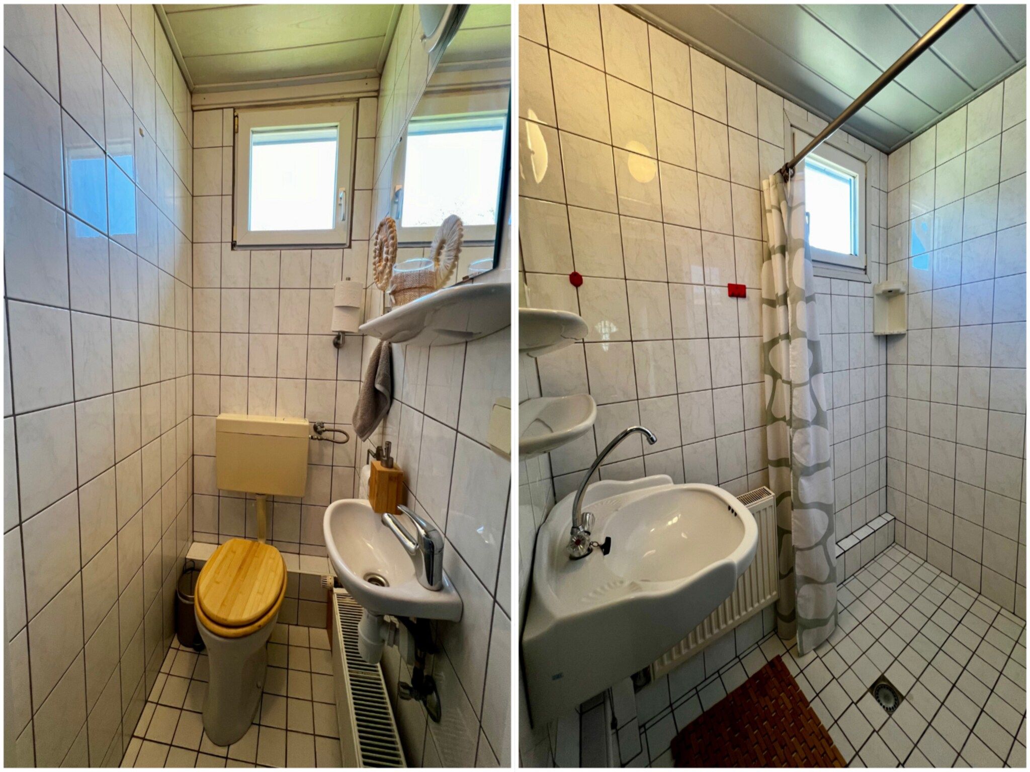 De badkamer van Eb en Vloed 62 in Sint Maartenszee