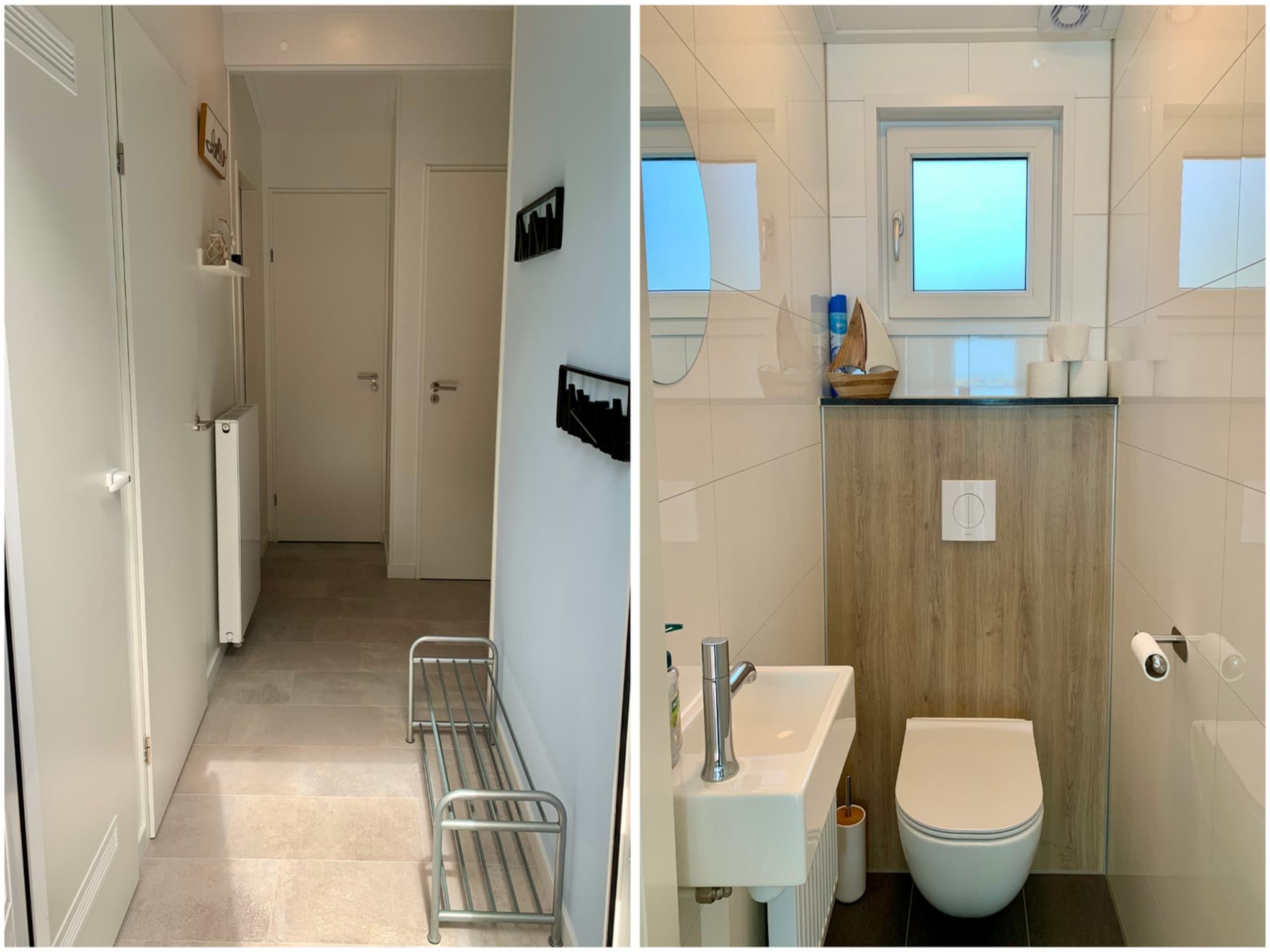 De badkamer van Campanula 136 in Sint Maartenszee