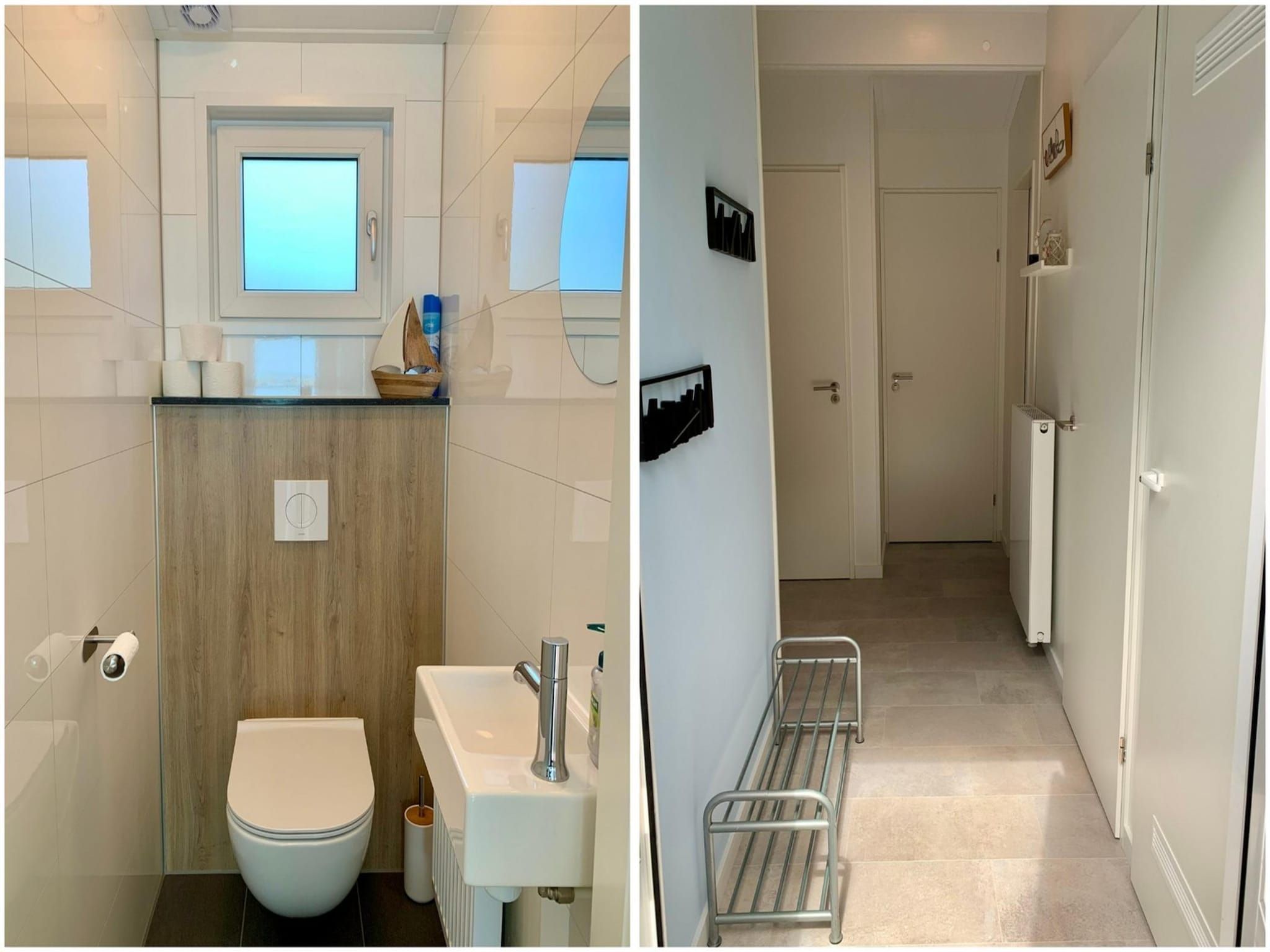 De badkamer van Campanula 136 in Sint Maartenszee