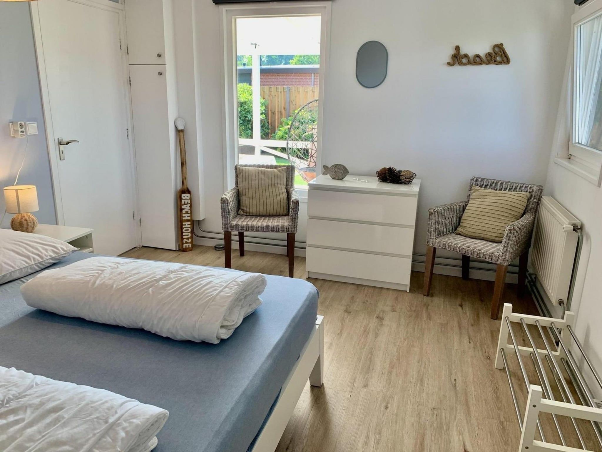 Een slaapkamer van Eureka 075 in Sint Maartenszee