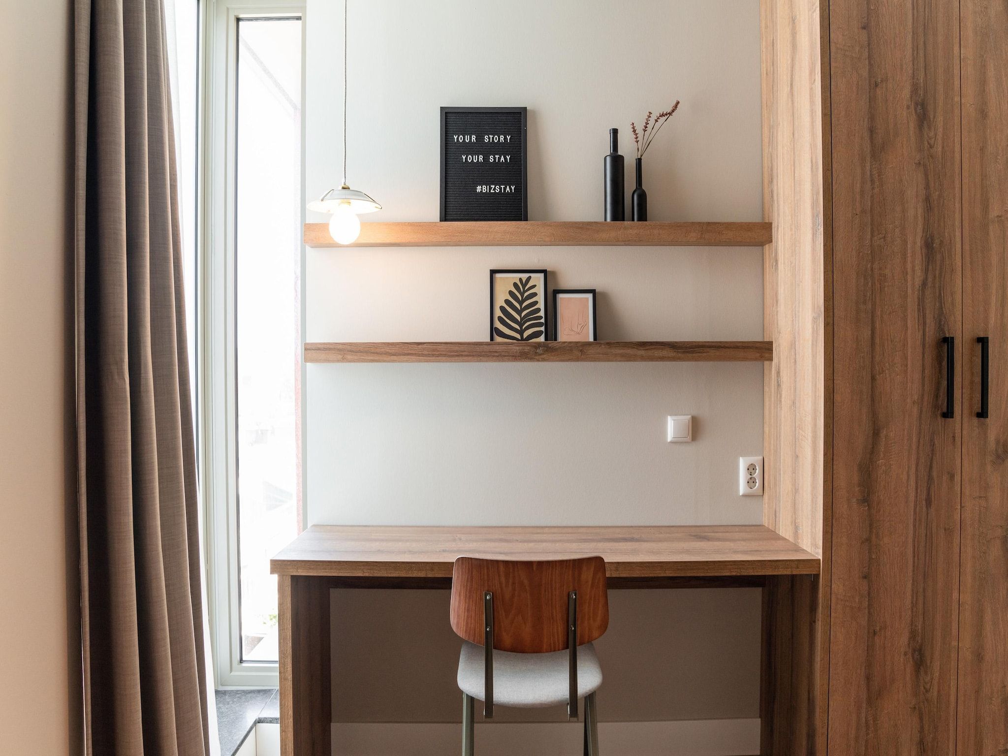 Een slaapkamer van Walden 6 in Den Haag