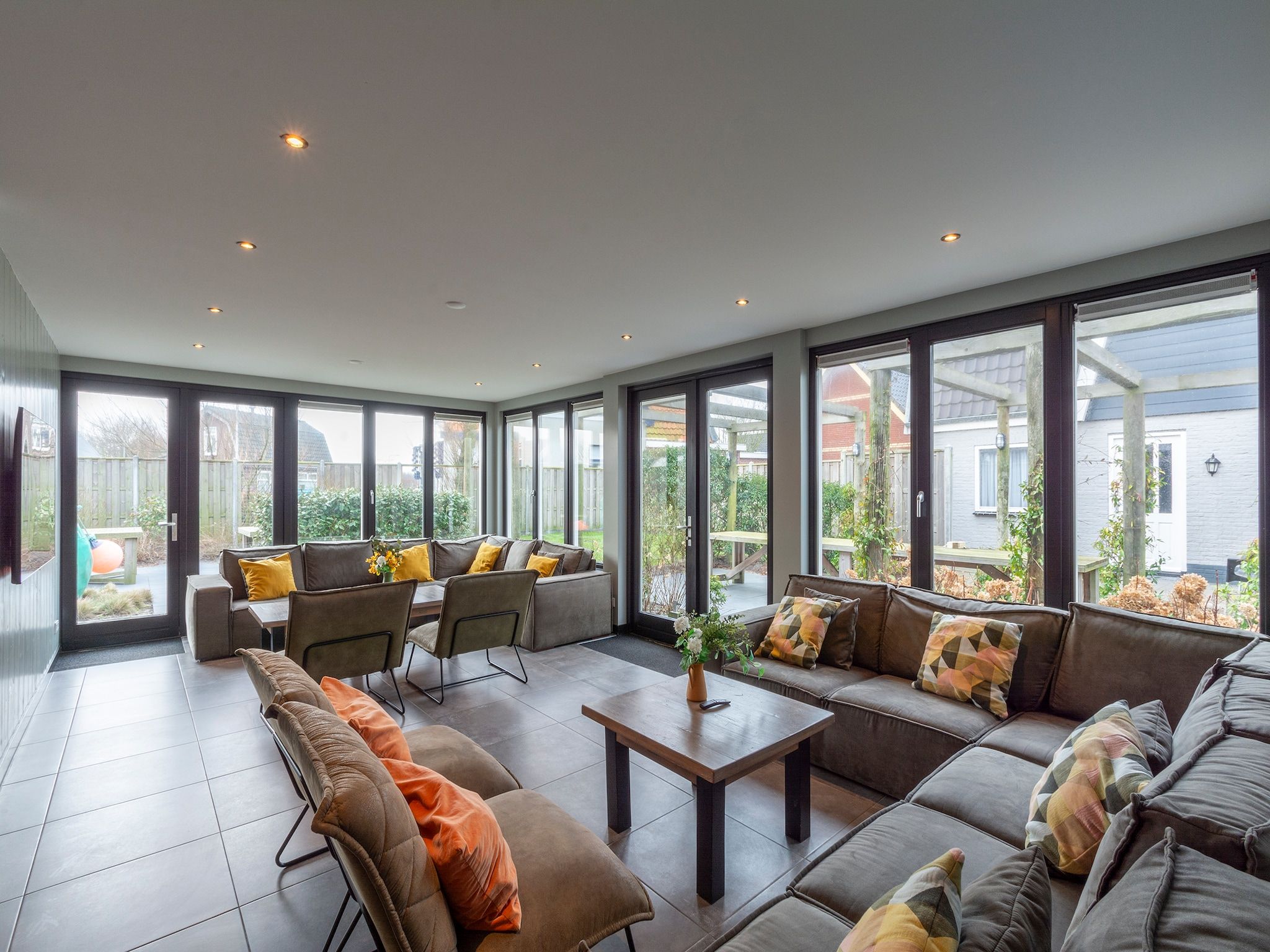 De woonkamer van Groote Kaap in Callantsoog