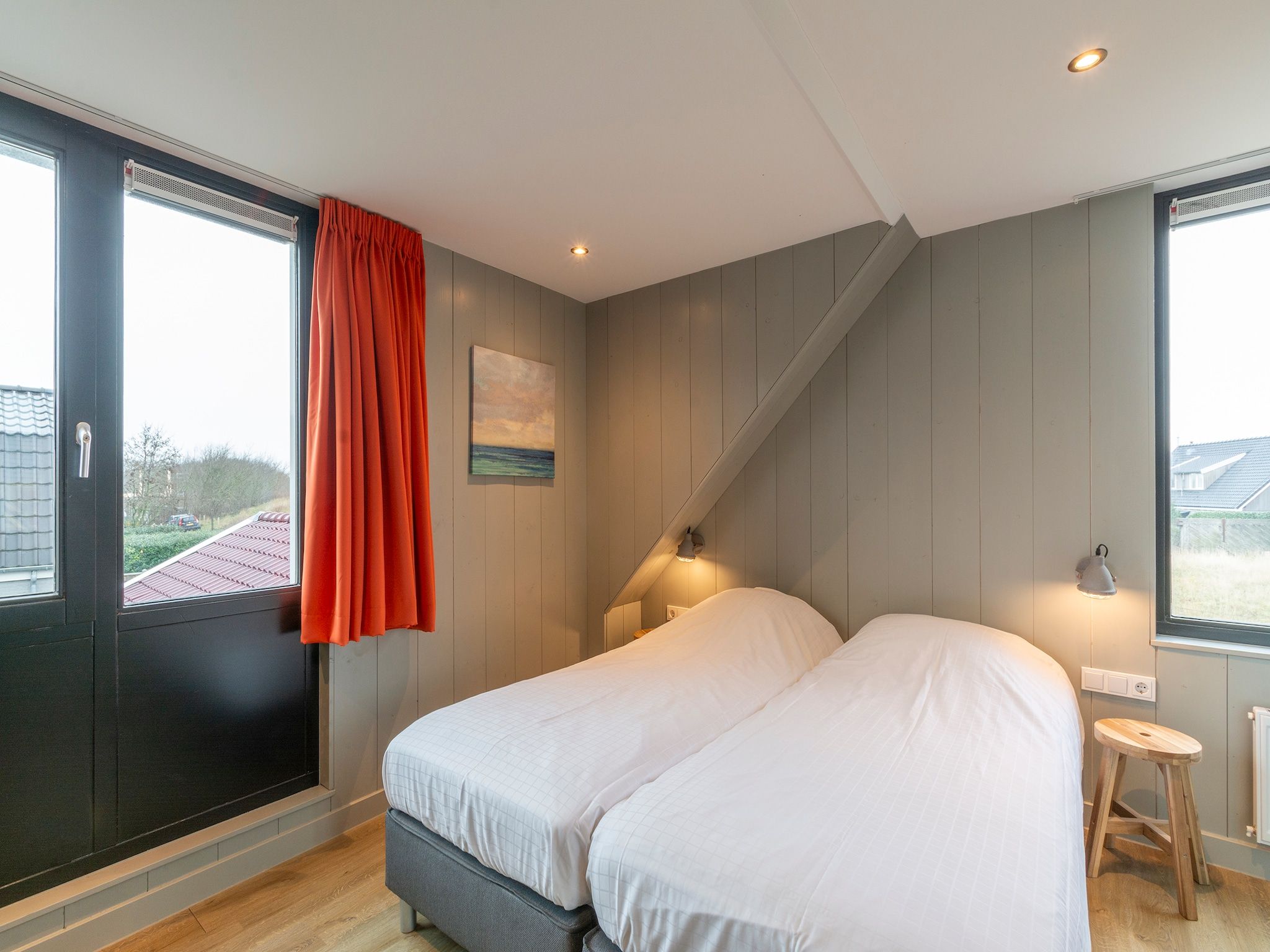 Een slaapkamer van Groote Kaap in Callantsoog