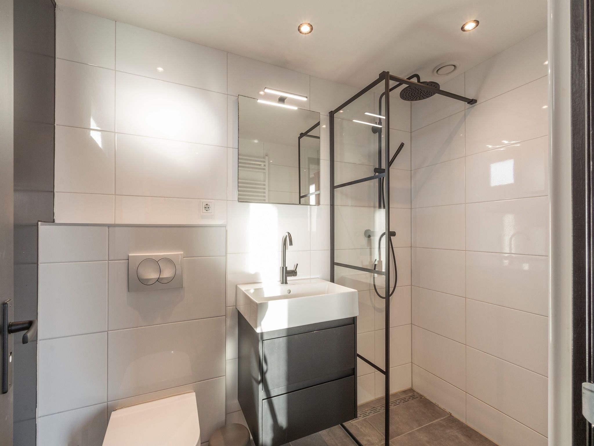 De badkamer van Groote Kaap in Callantsoog