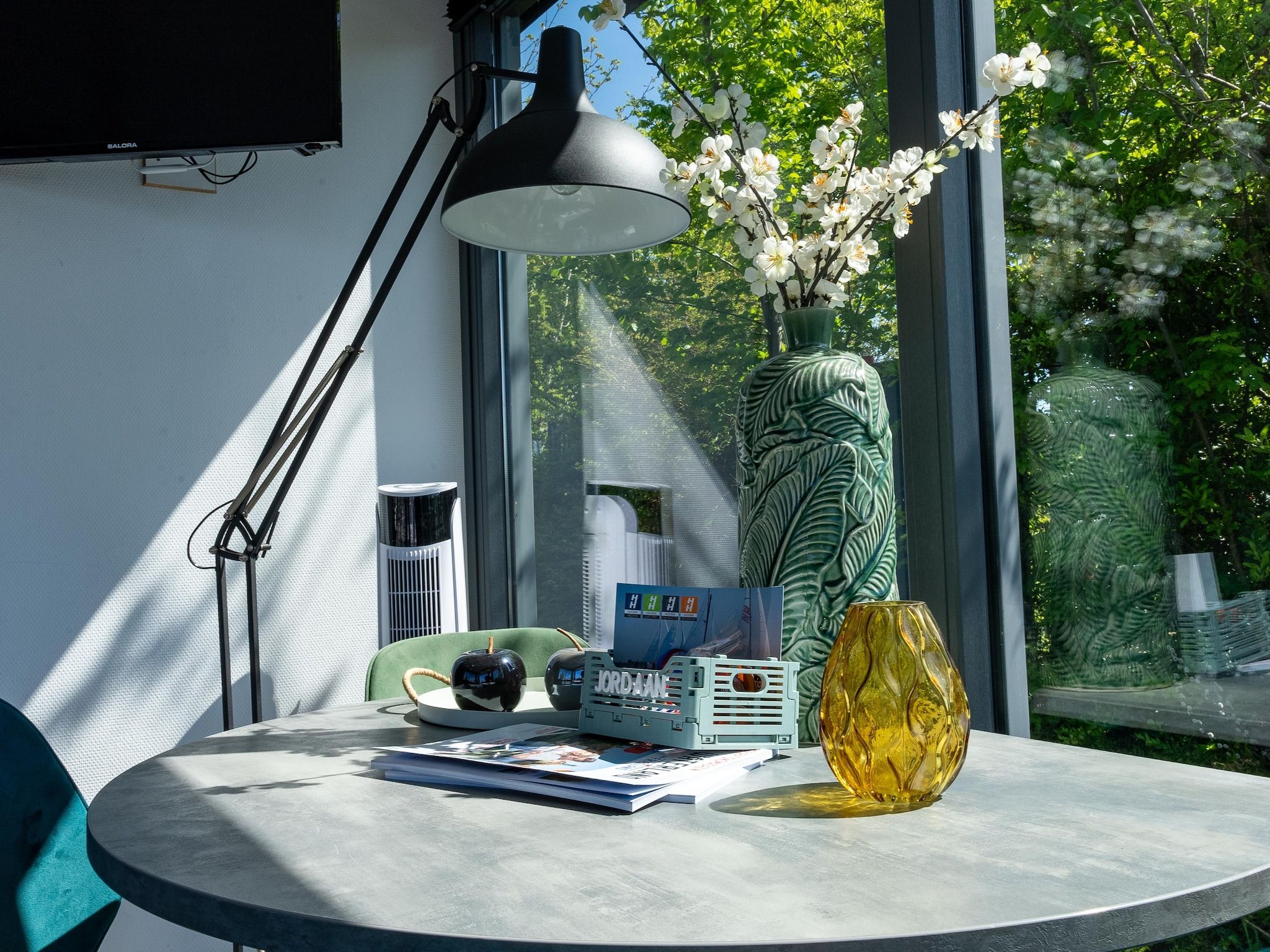 De eetkamer van Waterlodges Heeg 1 in Heeg