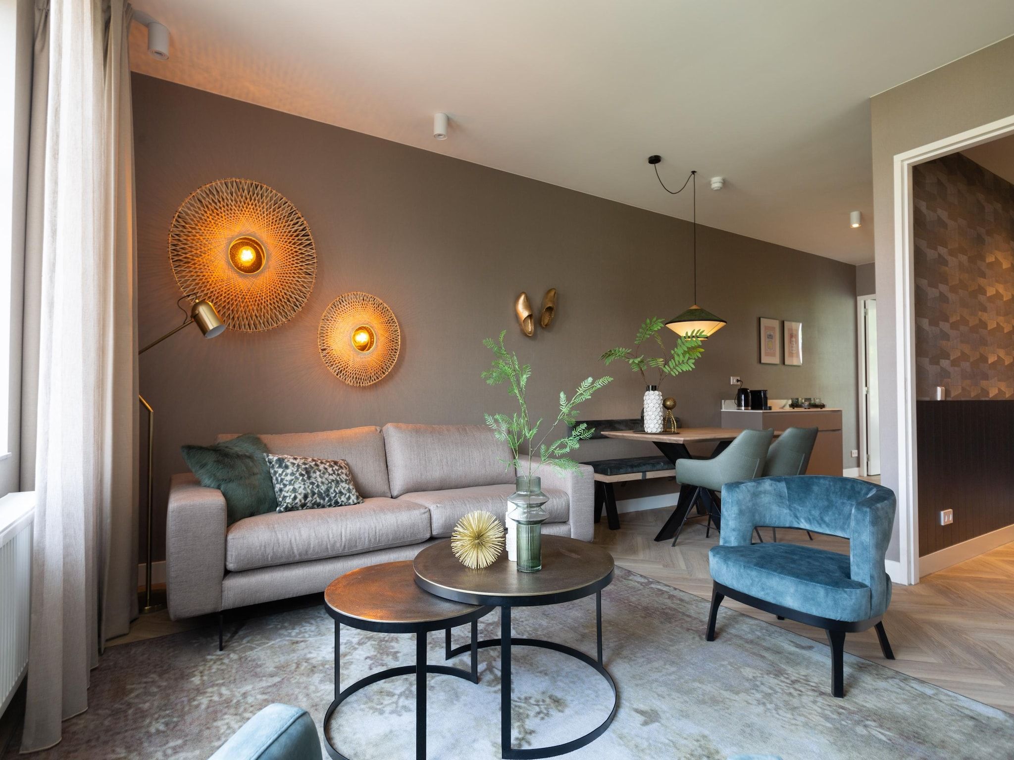 De woonkamer van Maurits 4 in Den Haag