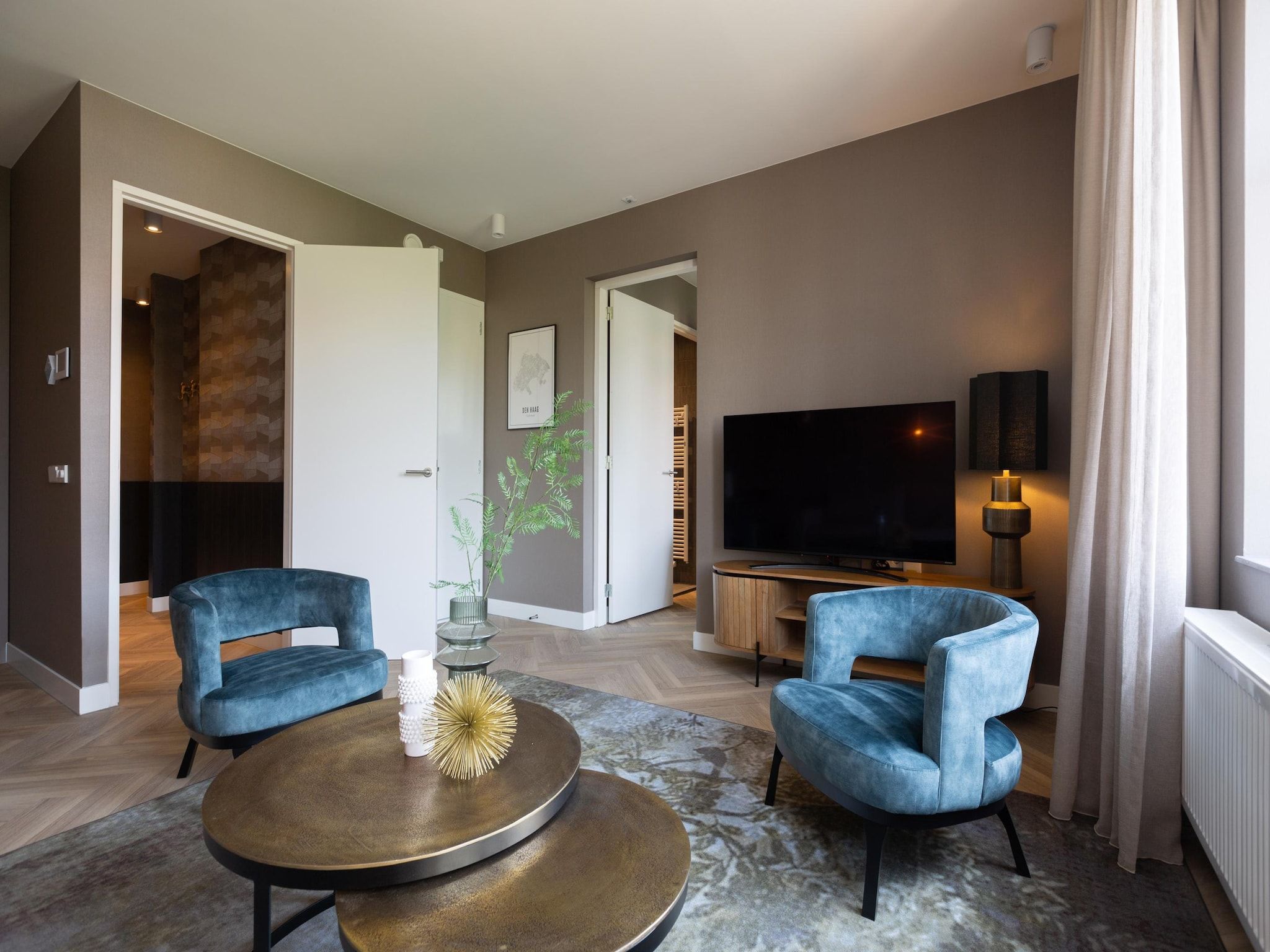 De woonkamer van Maurits 4 in Den Haag