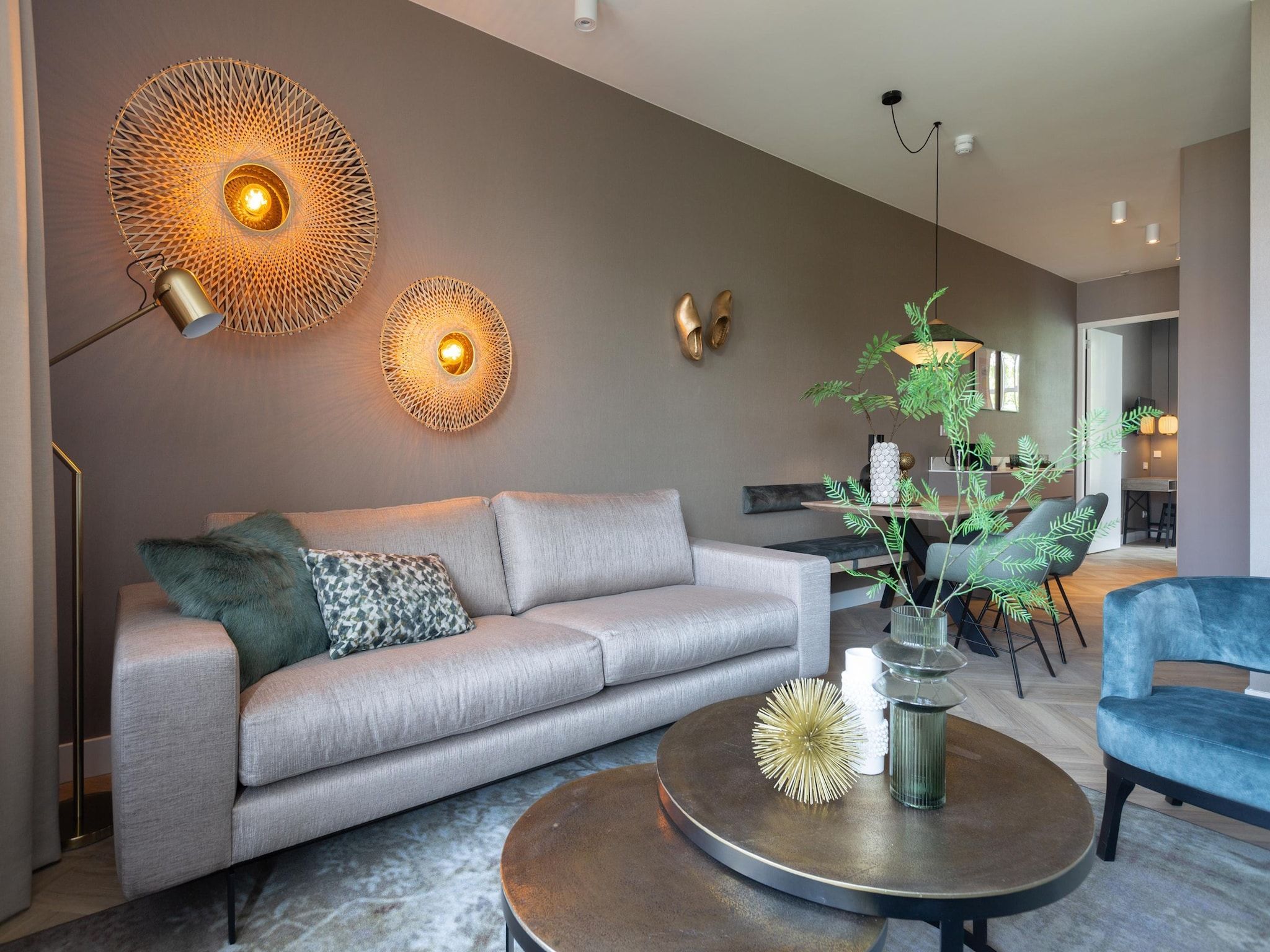 De woonkamer van Maurits 4 in Den Haag