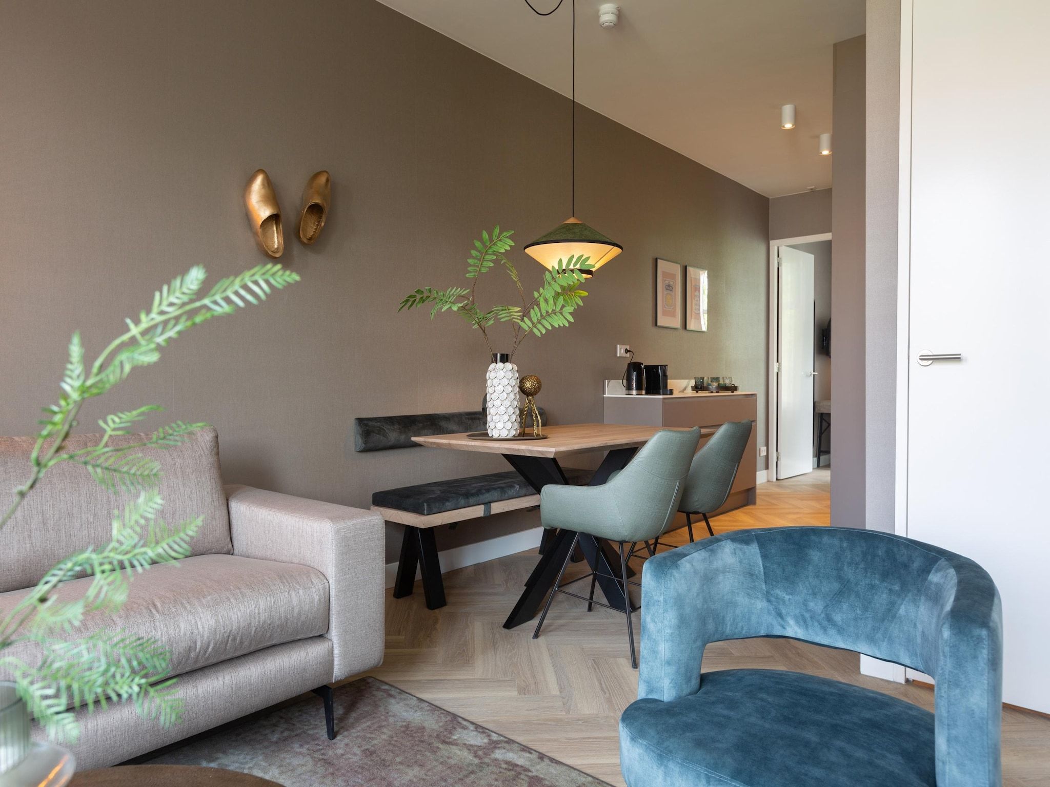 De woonkamer van Maurits 4 in Den Haag