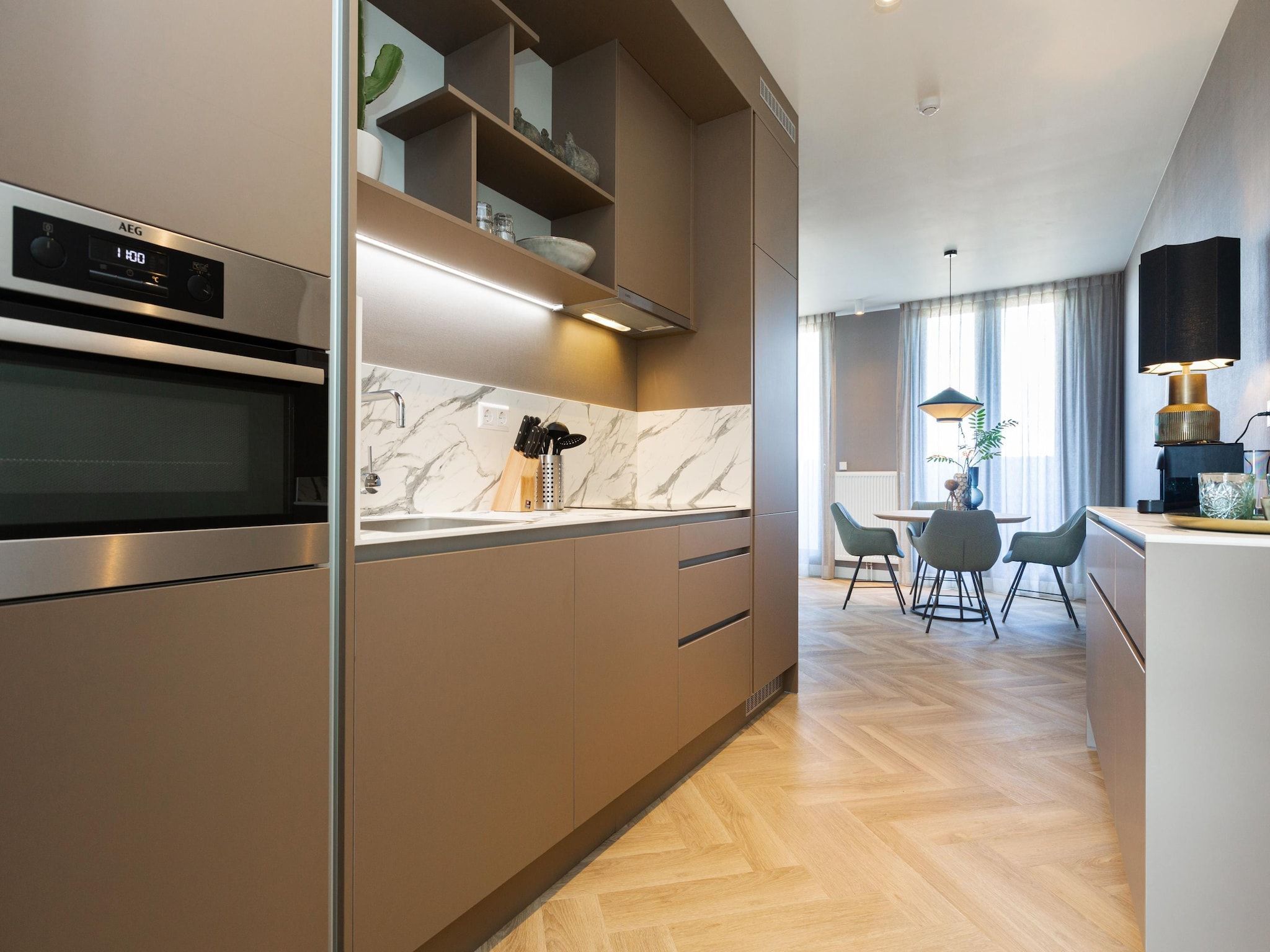 De keuken van Maurits 7 in Den Haag