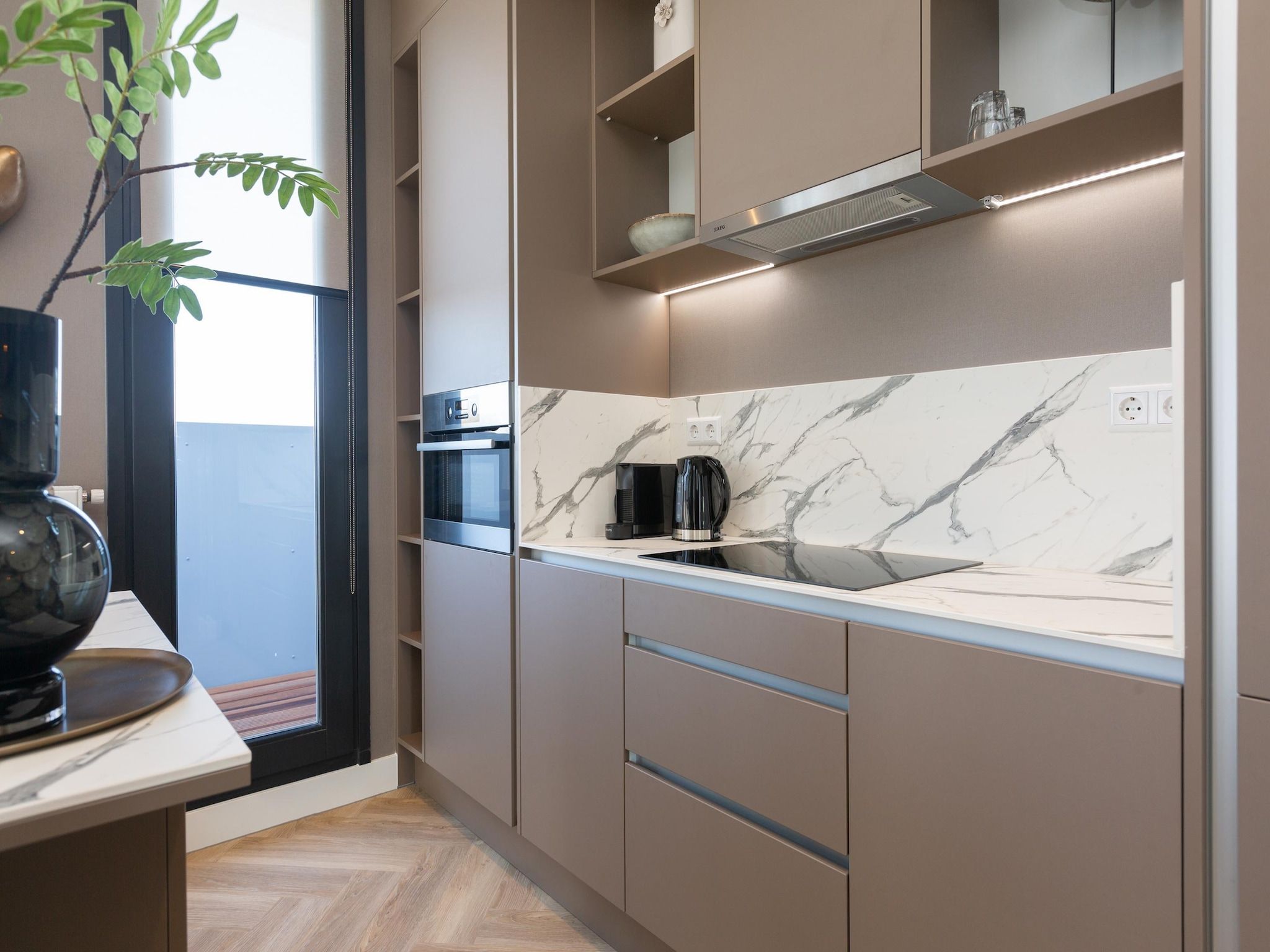 De keuken van Maurits 8 in Den Haag