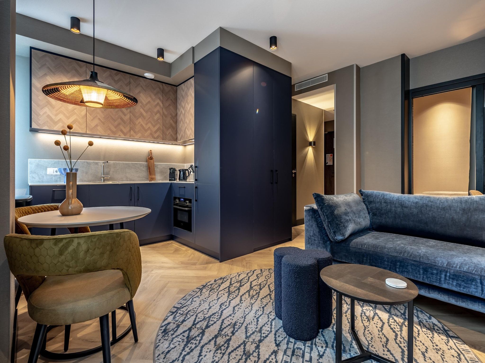 De woonkamer van Delft 1A in Delft