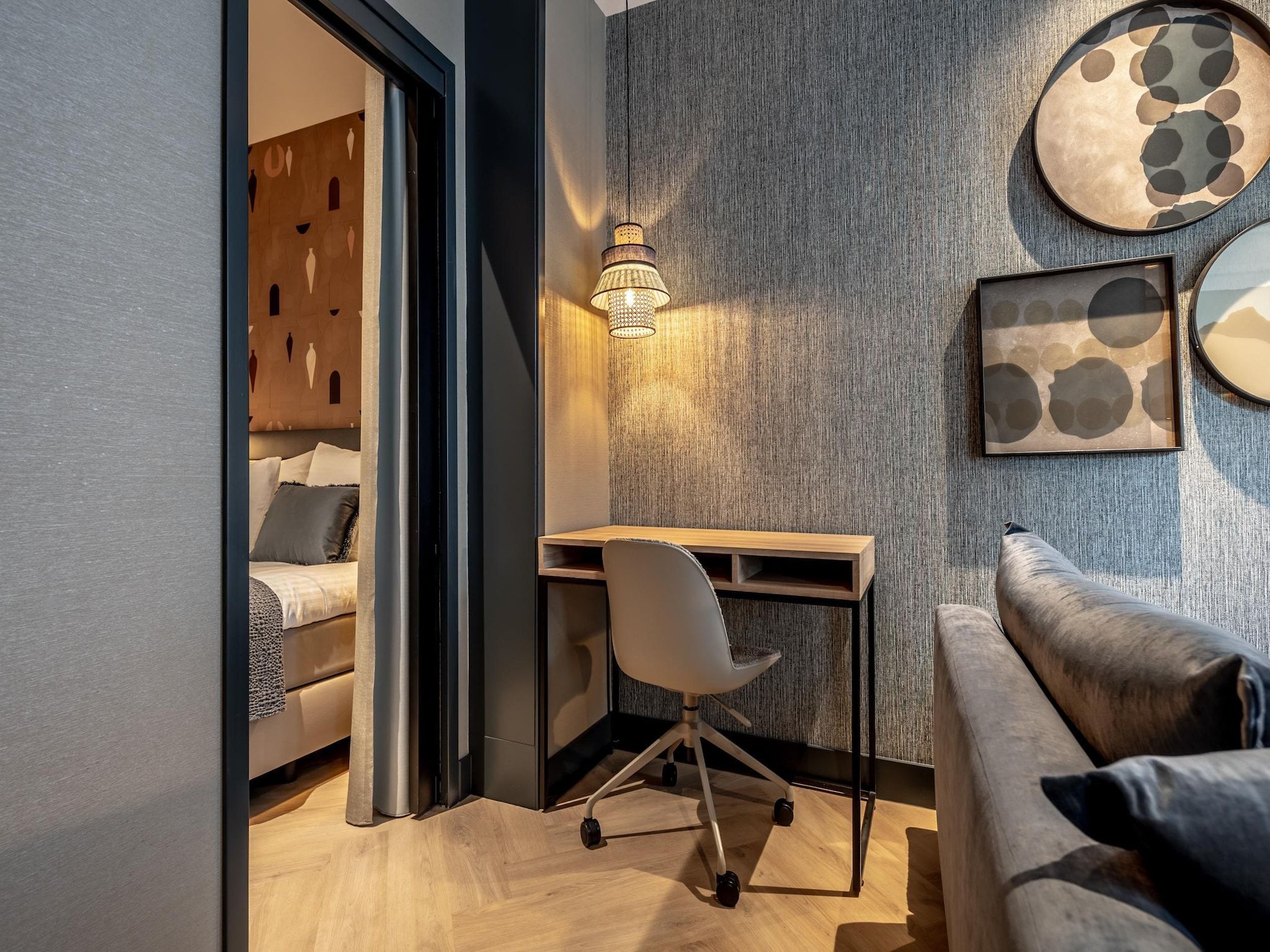 De woonkamer van Delft 1A in Delft