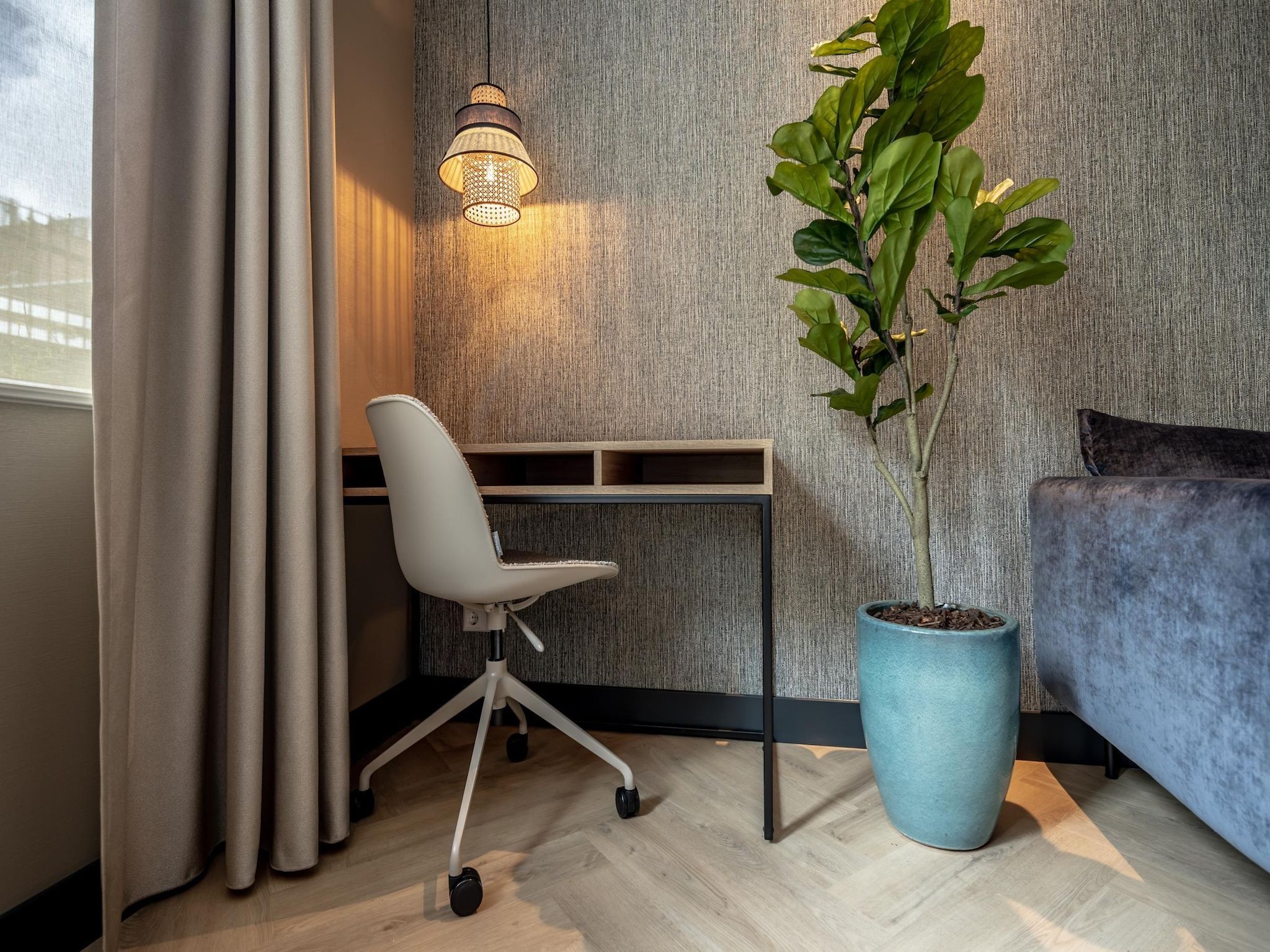 De woonkamer van Delft 1A in Delft