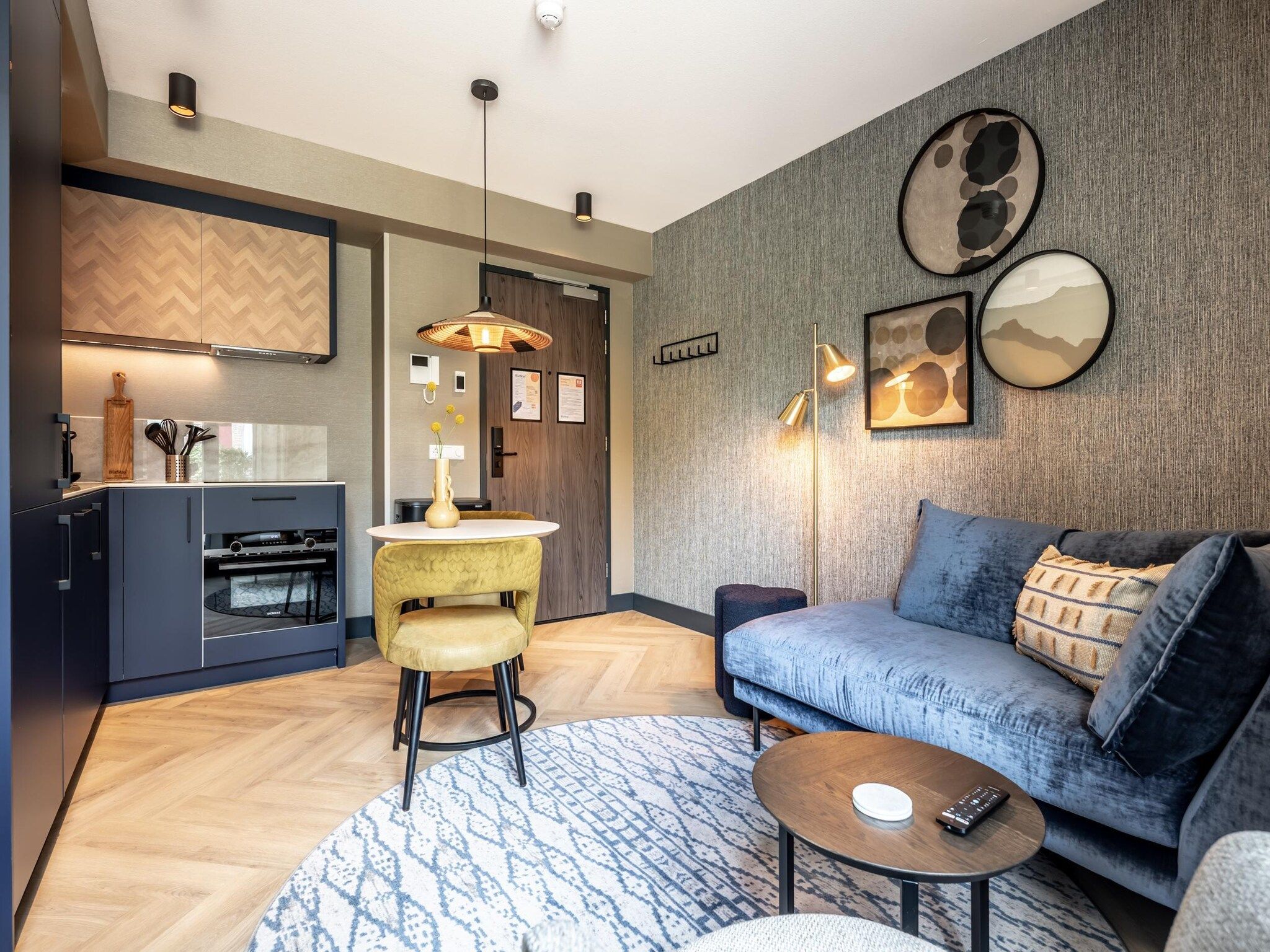 De woonkamer van Delft 1A in Delft