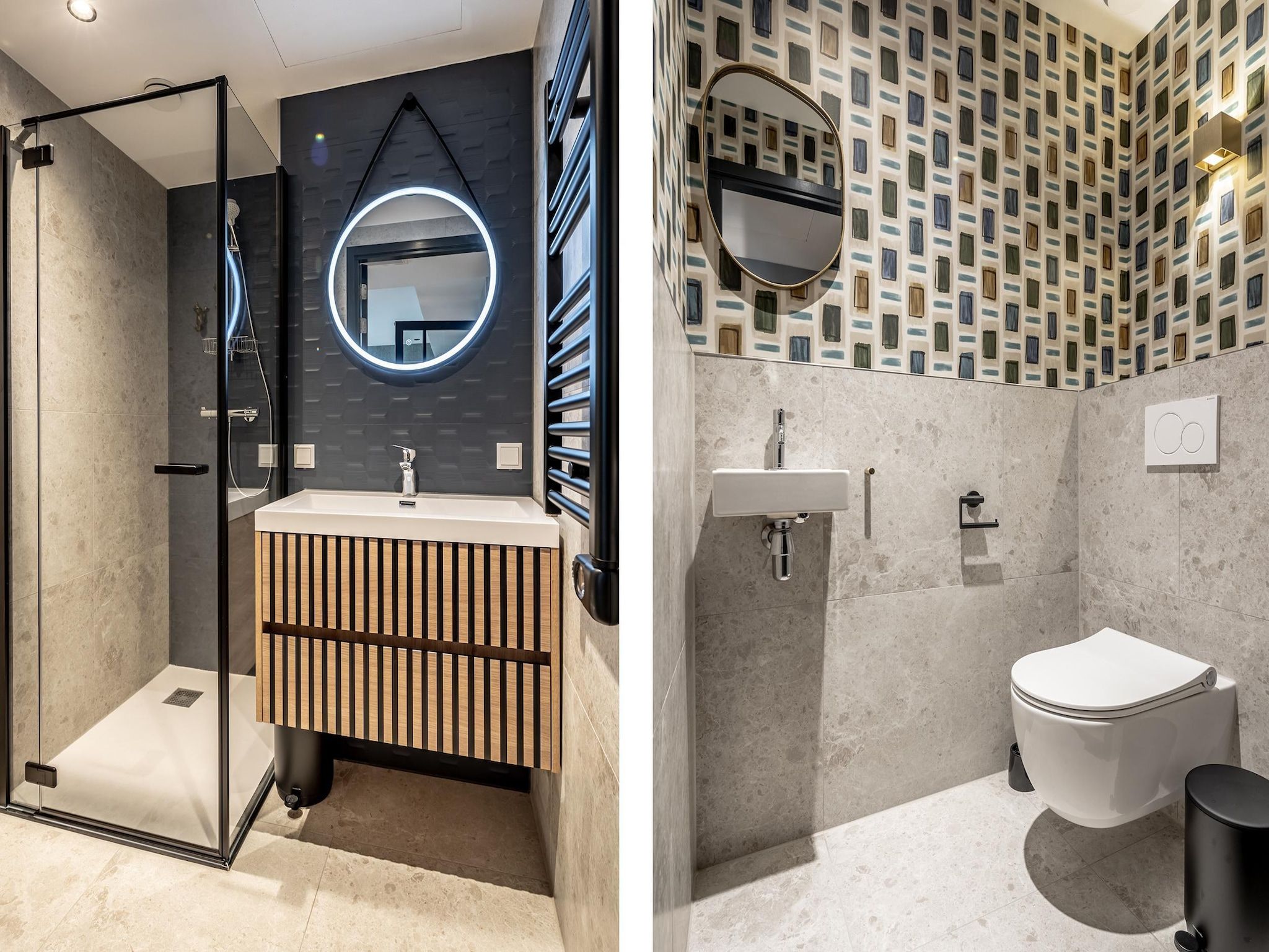 De badkamer van Delft 2A in Den Haag