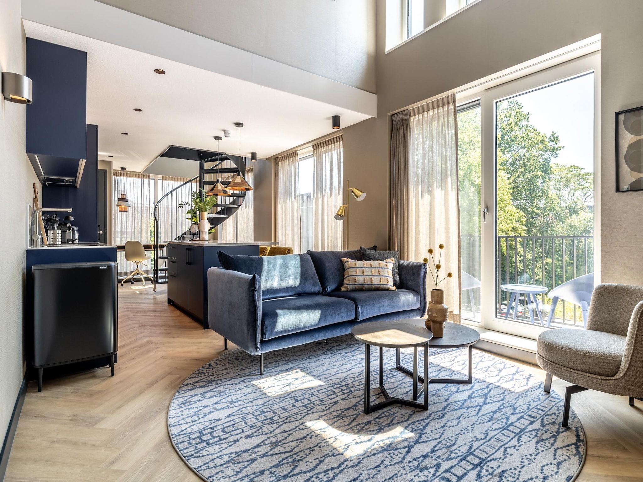 De woonkamer van Delft 4B in Delft